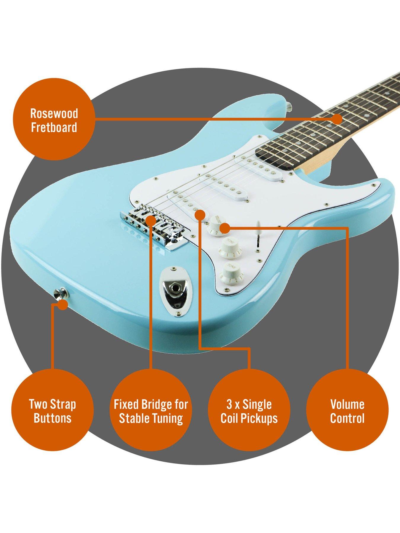 Image 4 of 6 of 3rd Avenue Electric Guitar Starter Pack - Pastel Blue