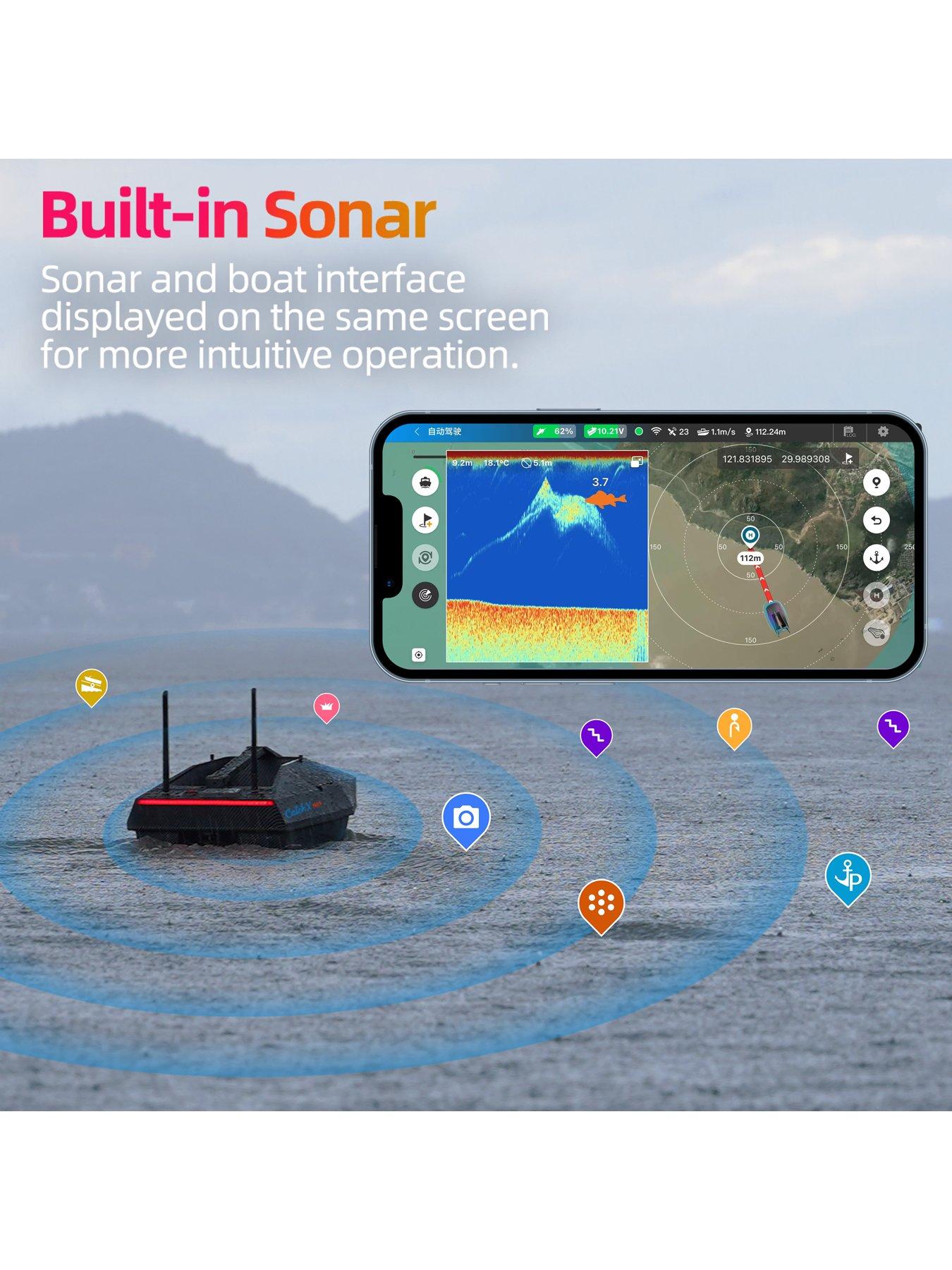 Image 3 of 8 of Rippton Rippton CatchX Max Remote Control GPS Fishing Bait Boat