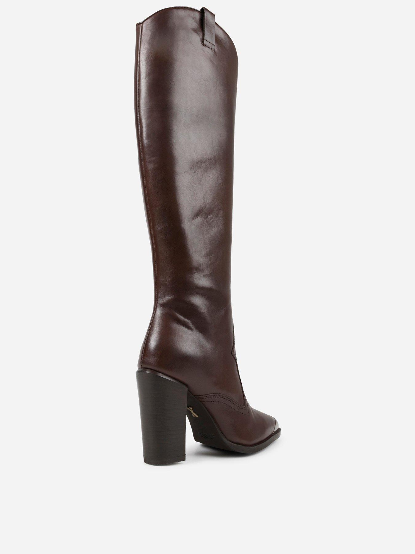 Image 3 of 7 of Bronx New-Americana Western Knee High Boots - Brown