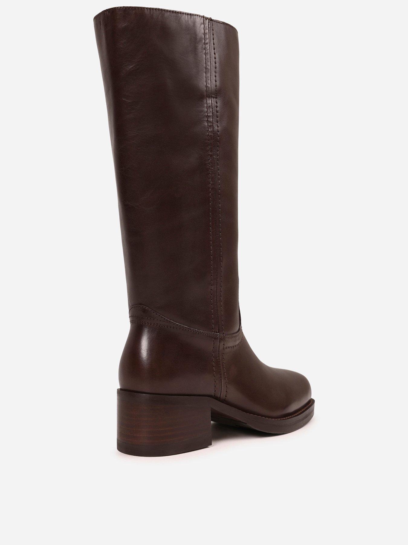 Image 3 of 7 of Bronx Ky-Ley Casual Block Heel Calf Boots - Brown