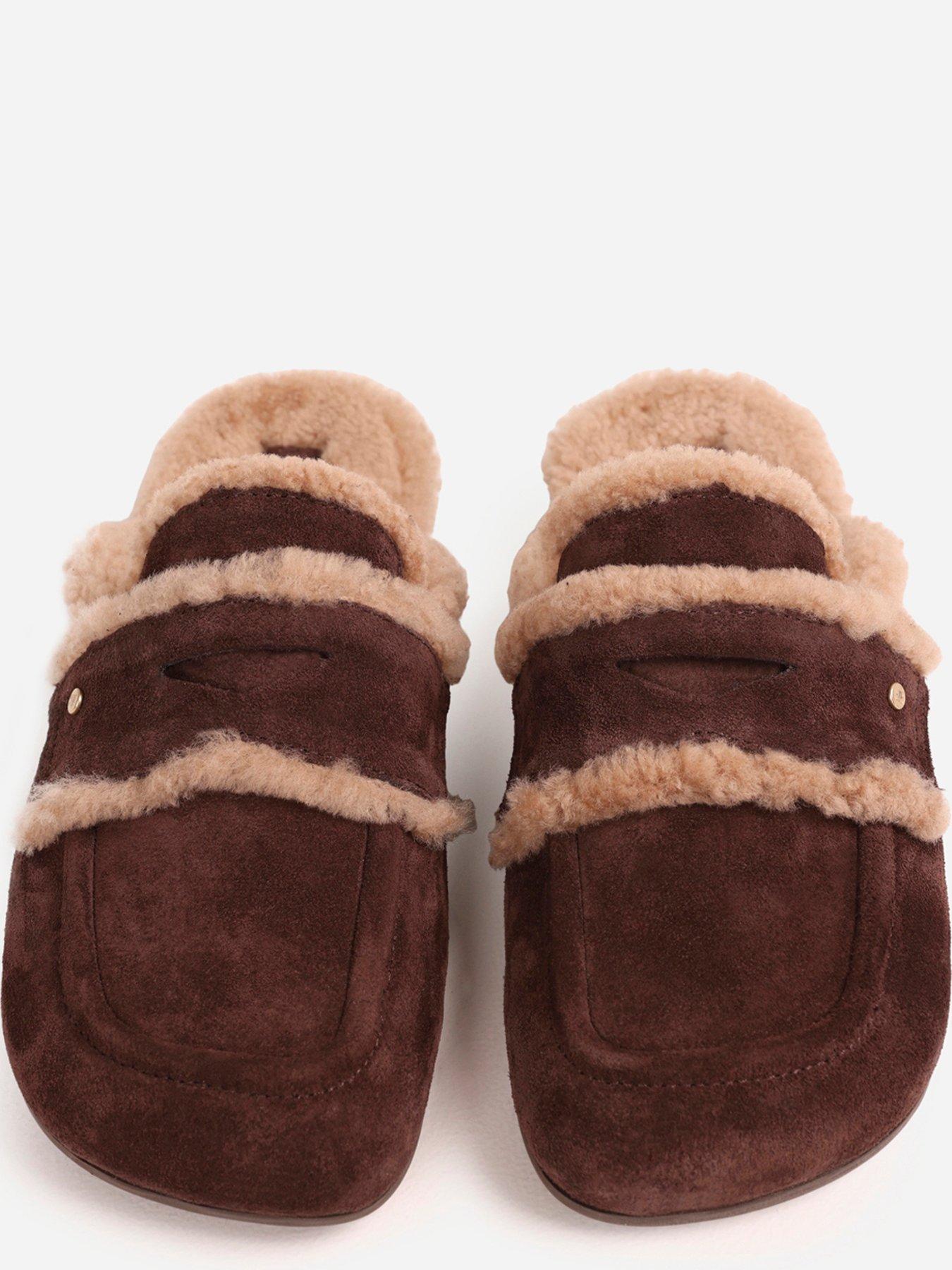 Image 4 of 7 of Bronx Jaxx-ie Fur Lined Mule - Brown