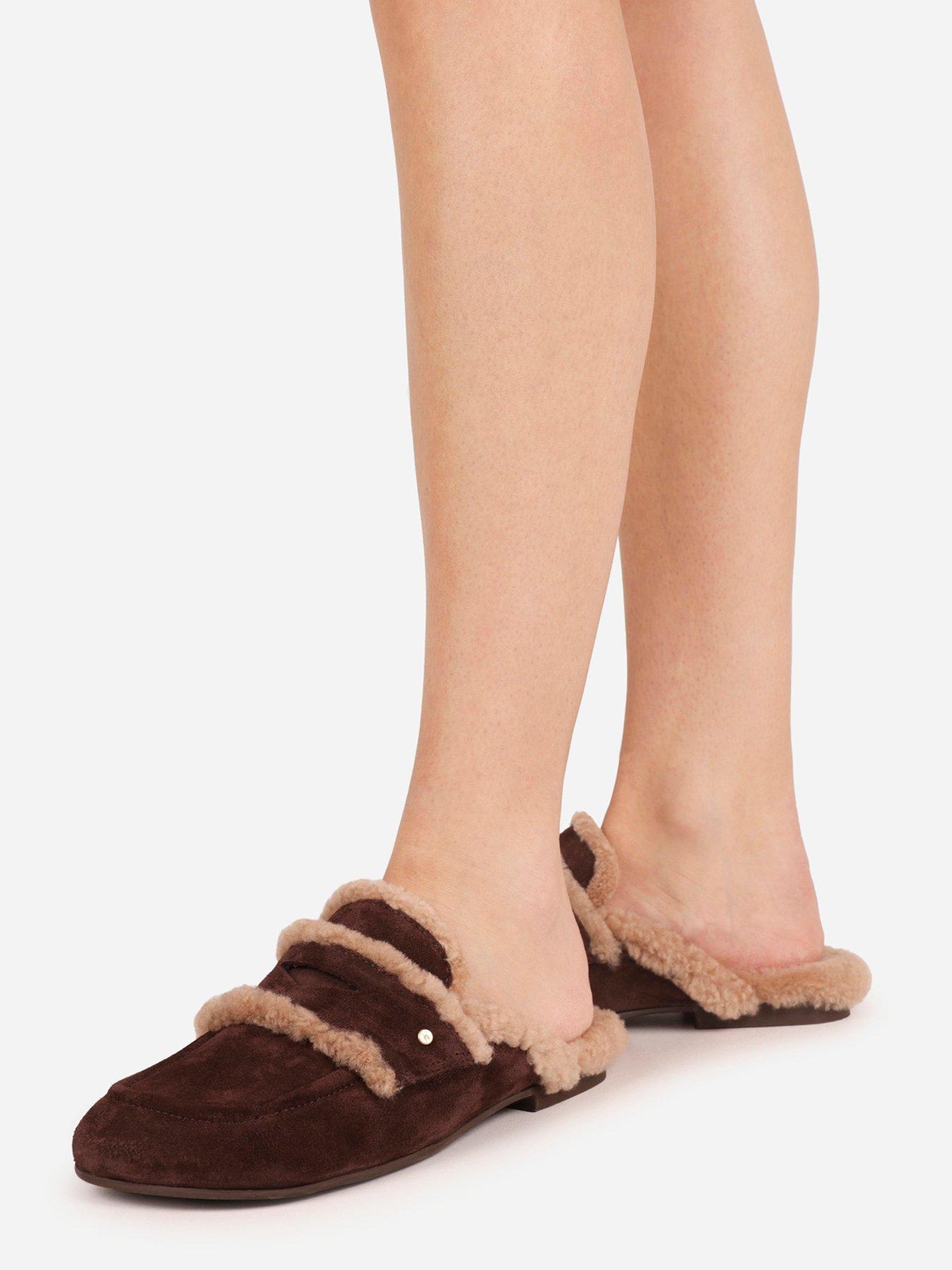 Image 6 of 7 of Bronx Jaxx-ie Fur Lined Mule - Brown