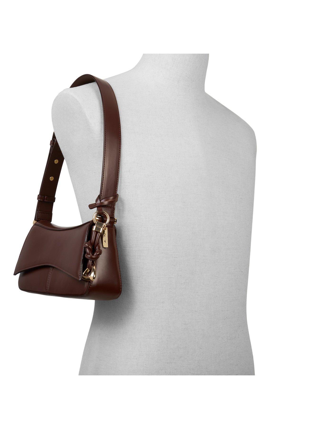 Image 2 of 4 of Aldo Curved Shoulder Bag - Brown