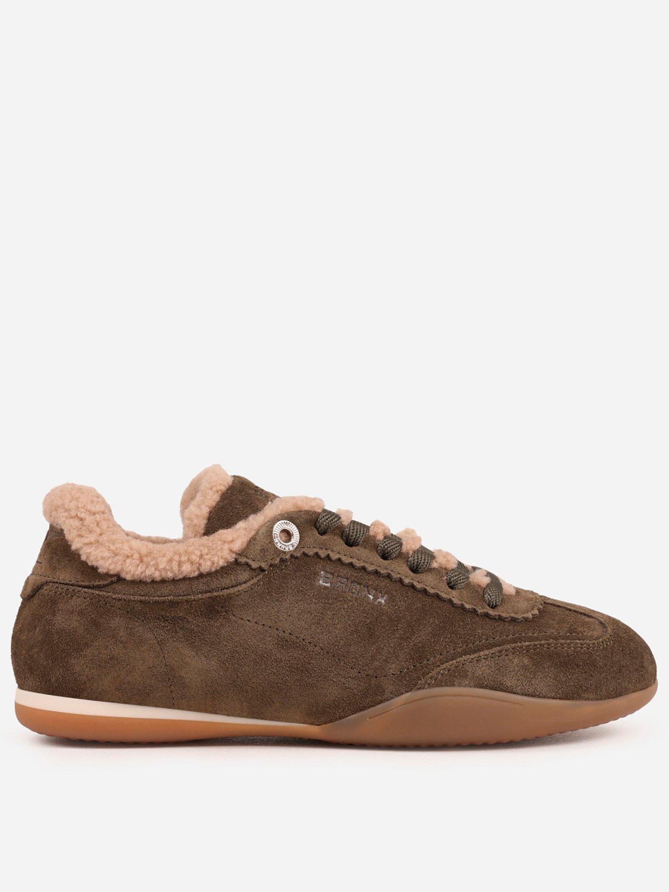 Image 1 of 7 of Bronx Park-Err Gum Sole Fur Trainers - Brown