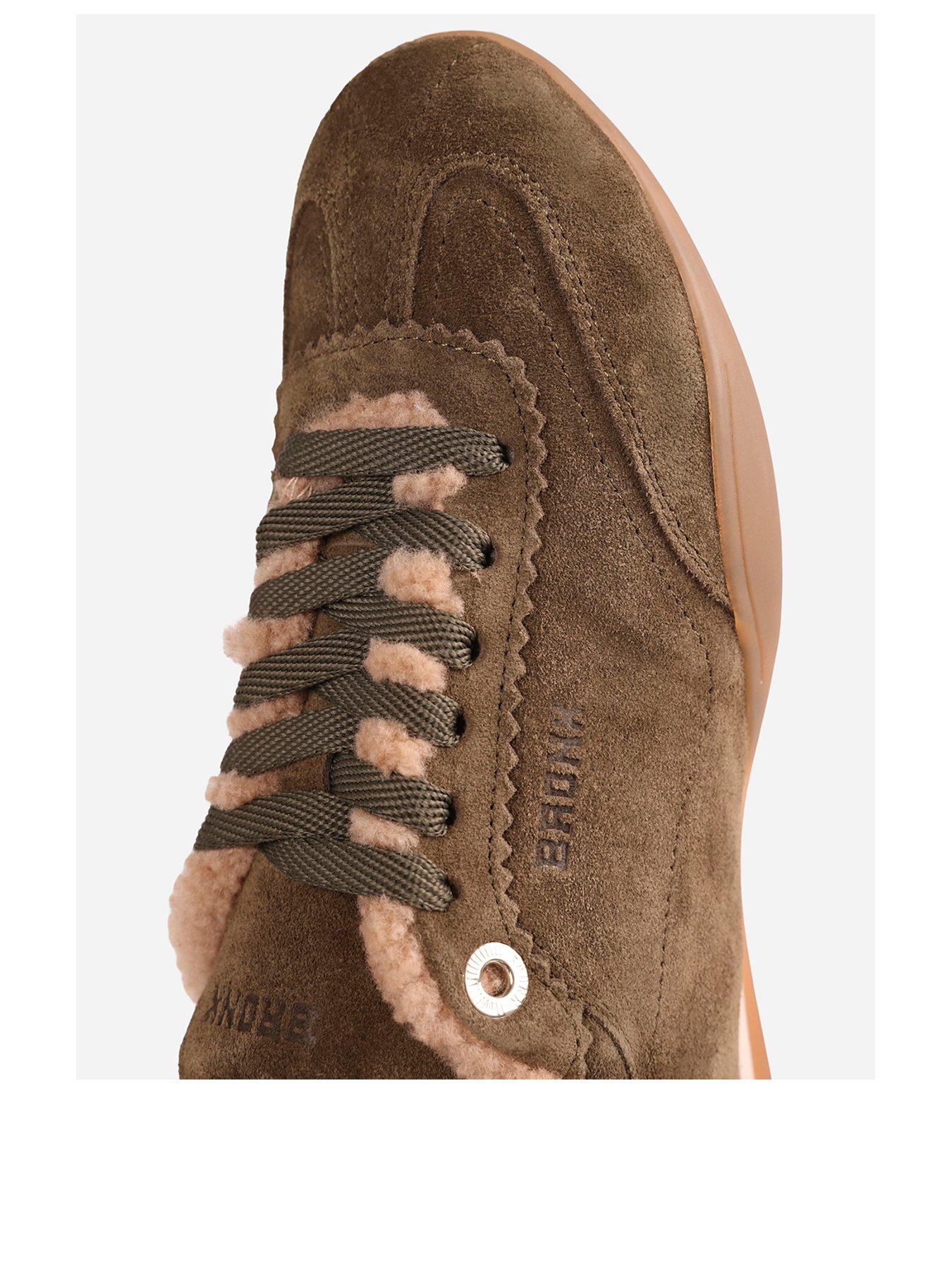 Image 2 of 7 of Bronx Park-Err Gum Sole Fur Trainers - Brown