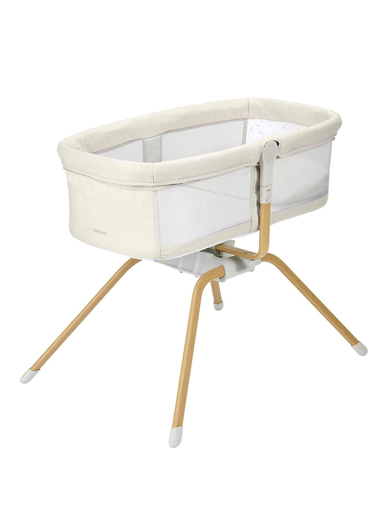 Image 2 of 6 of Babymore Air Motion Gliding Crib - Cream