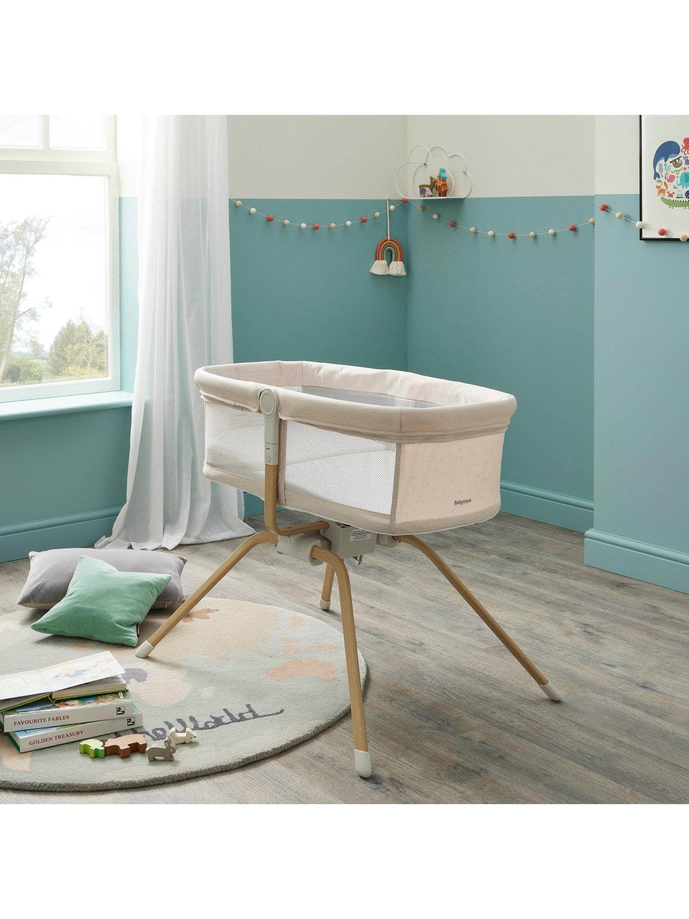 Image 4 of 6 of Babymore Air Motion Gliding Crib - Cream