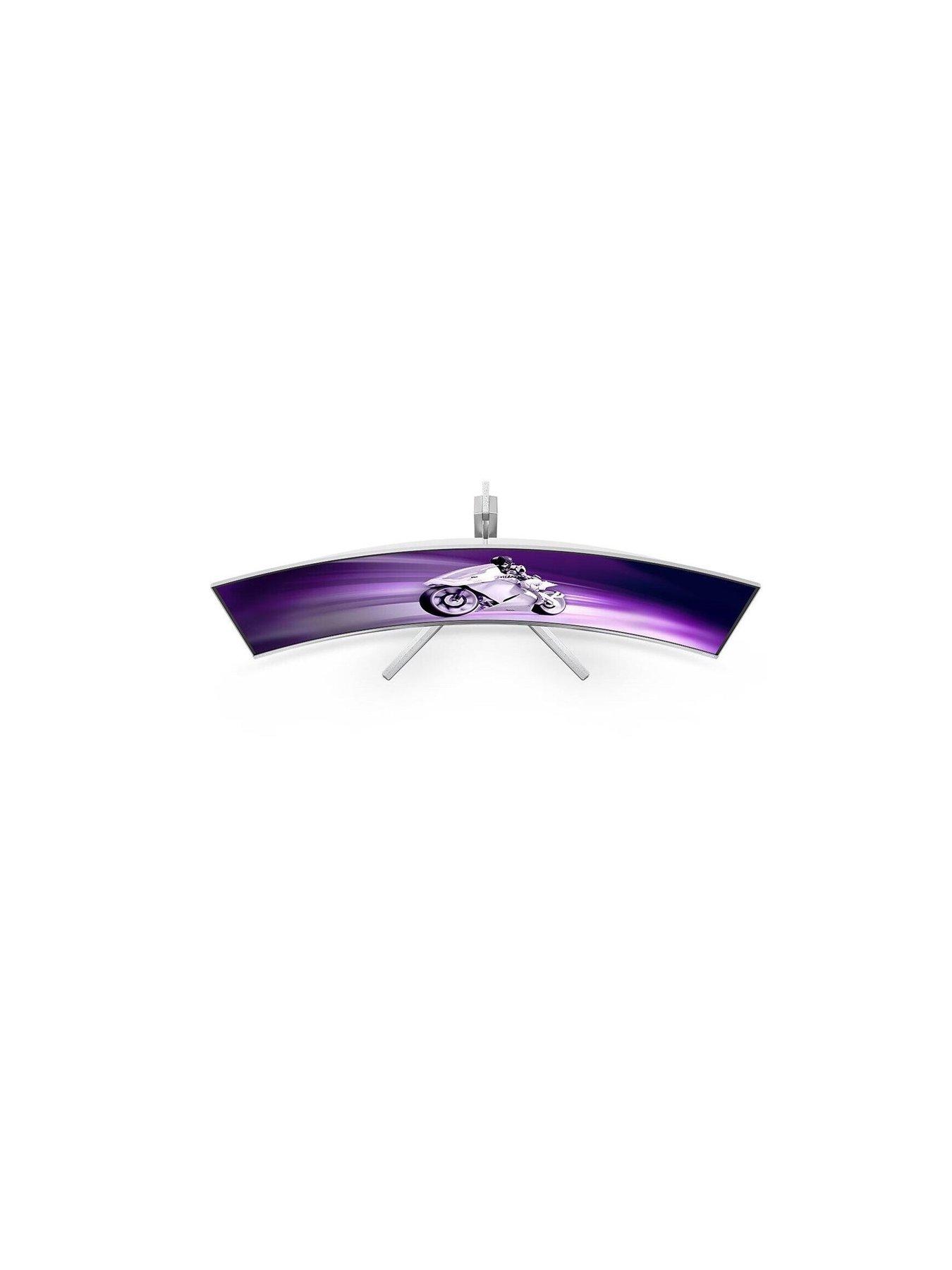 Image 4 of 7 of Philips Evnia 8000 49M2C8900L/00 Widescreen Curved Gaming Monitor - 49in, Dual QHD, QD-OLED, 144Hz, White