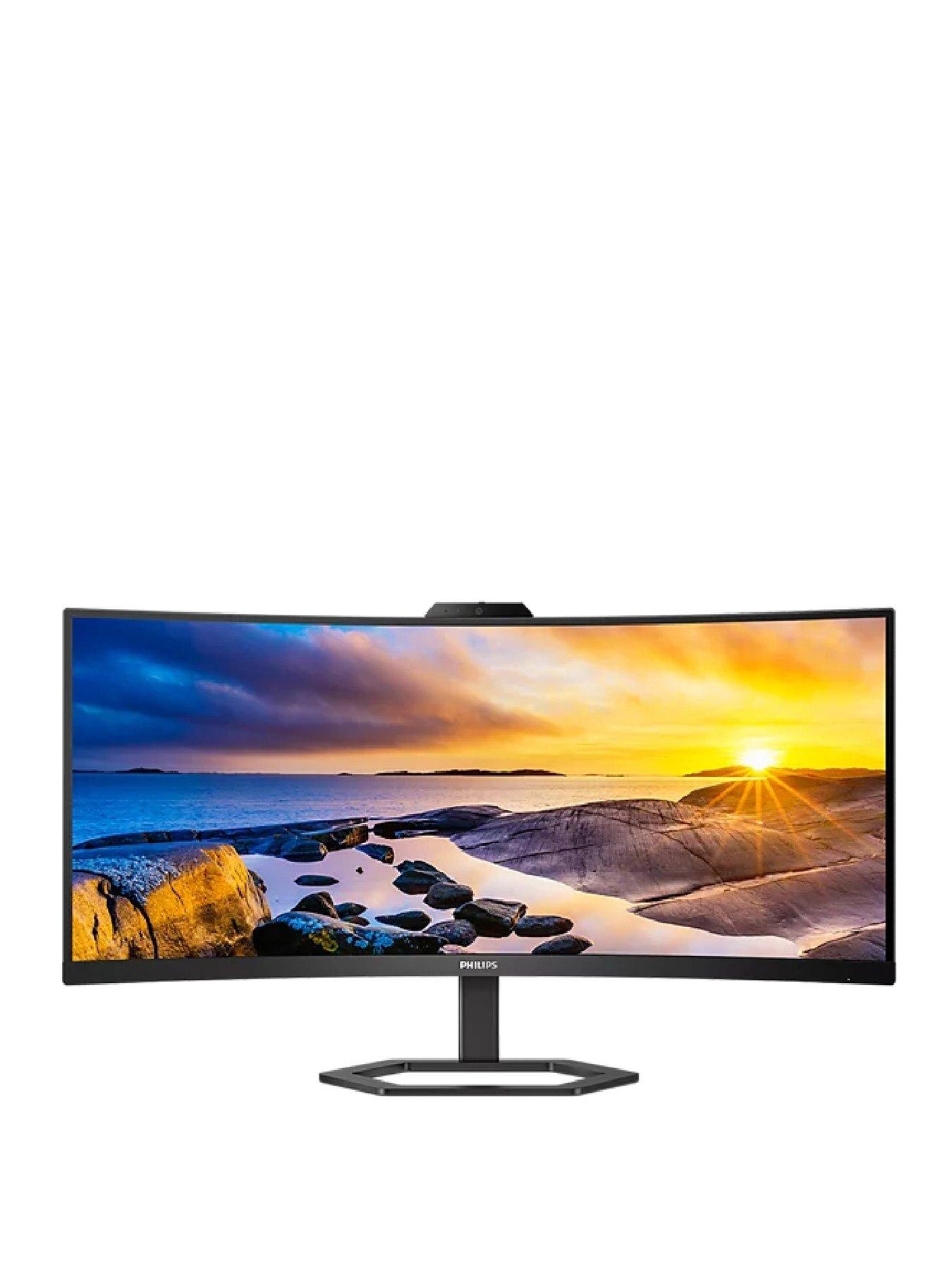 Image 1 of 7 of Philips 5000 Series 34E1C5600HE/00 Widescreen Curved Monitor - 34in, WQHD, VA, 100Hz, Black