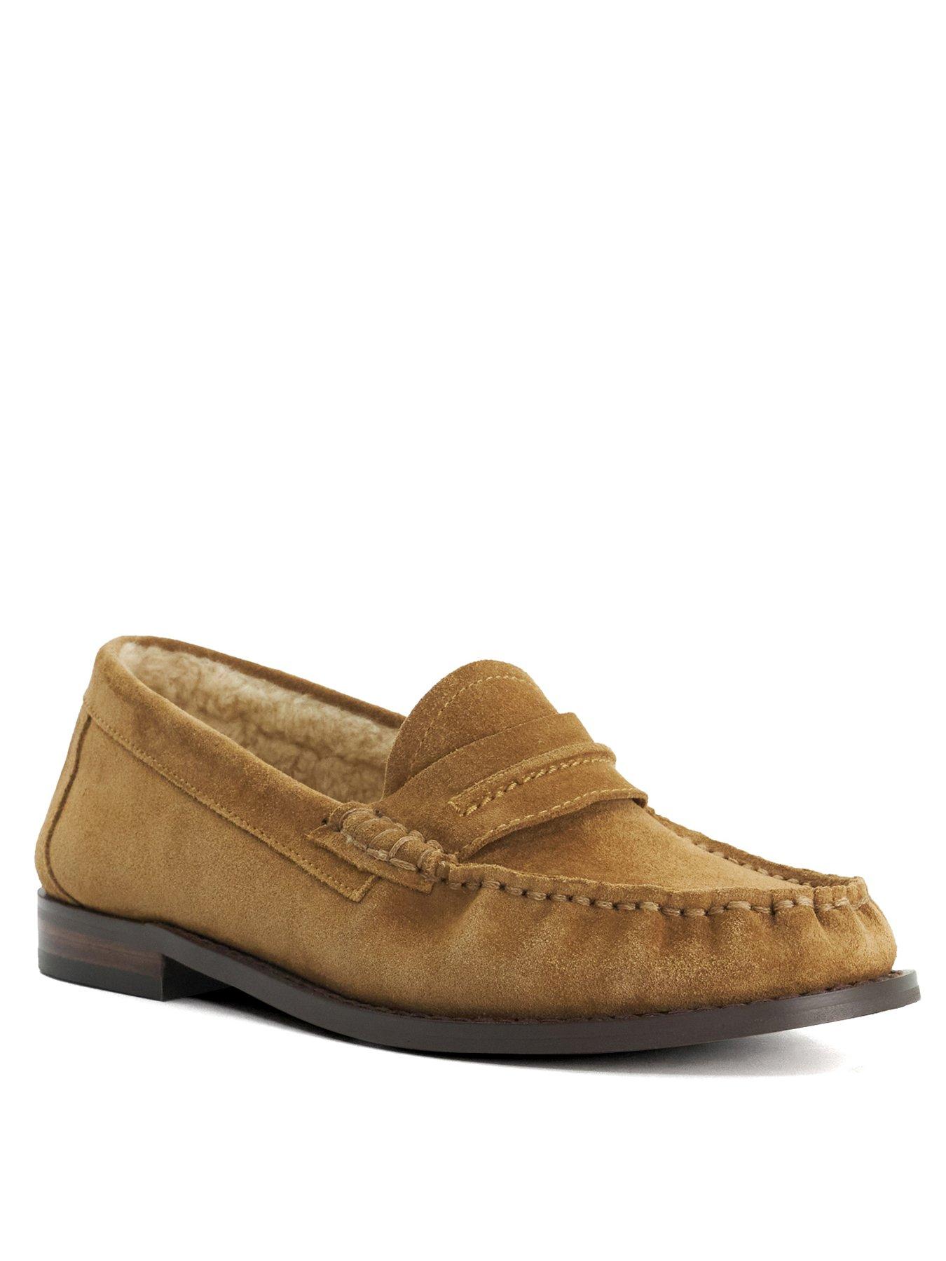 Image 2 of 5 of Dune London Genuinee Loafers - Beige