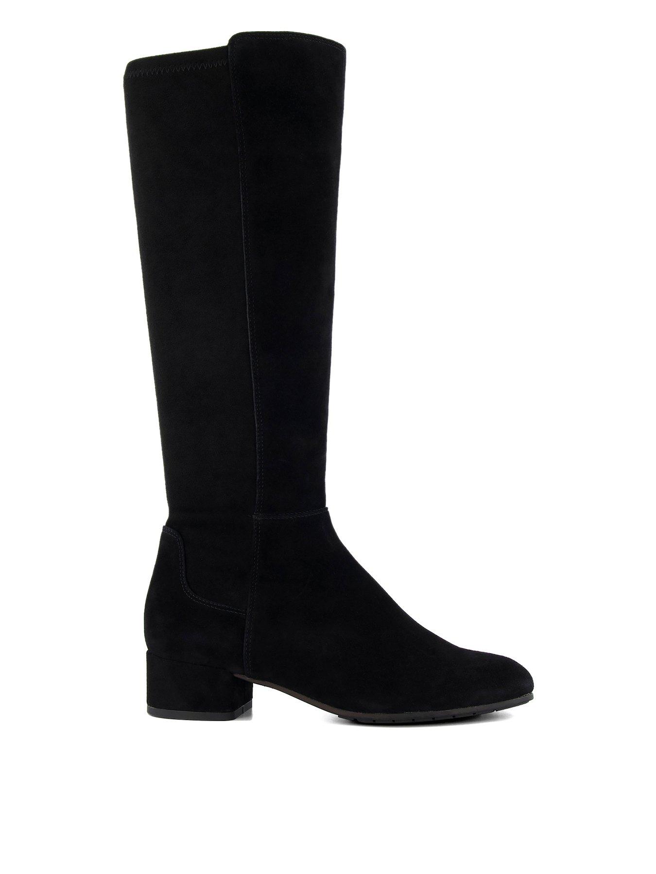 Dune London Tayla Knee High Boots - Black