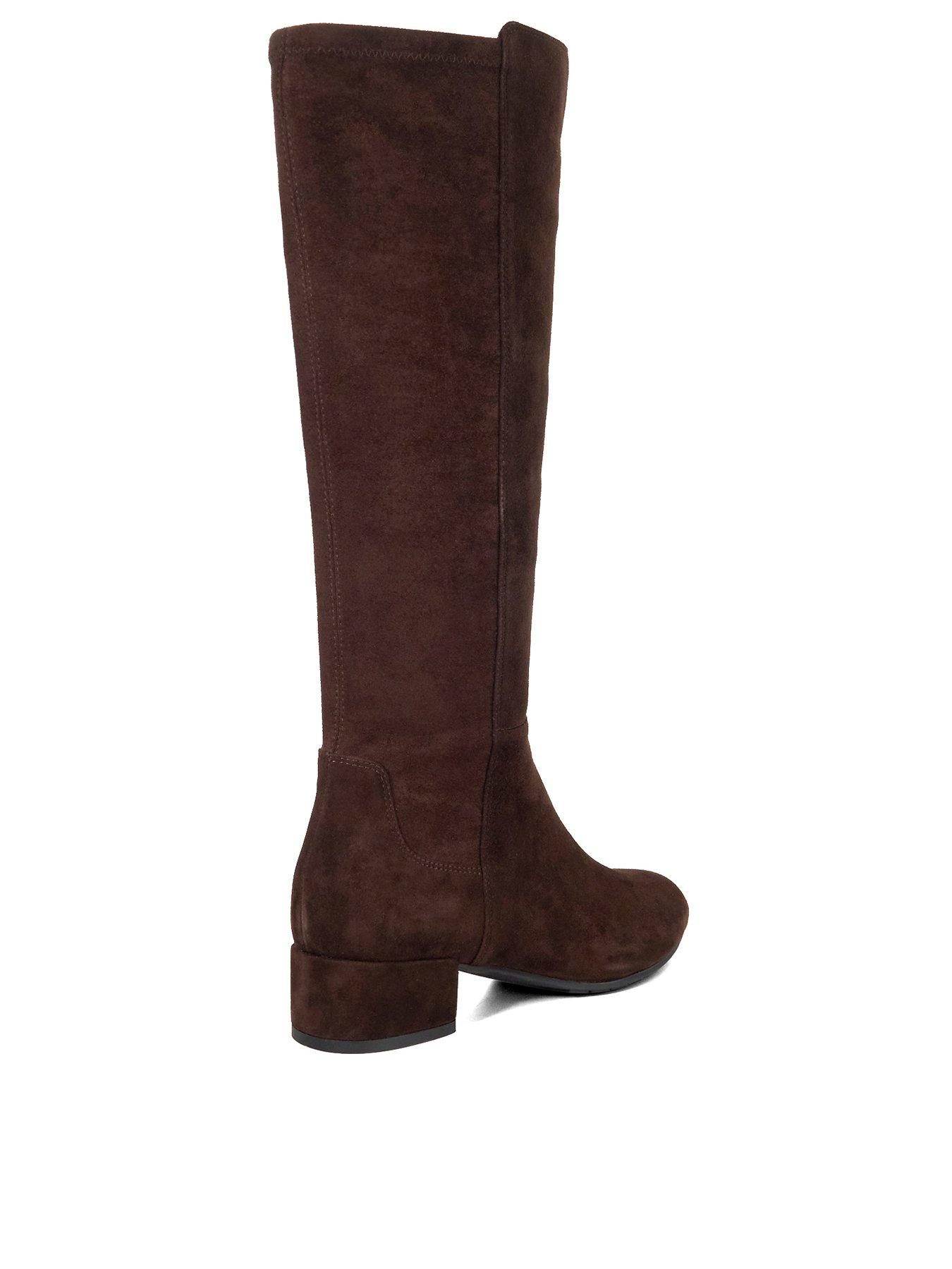 Image 3 of 6 of Dune London Tayla Knee High Boots - Brown