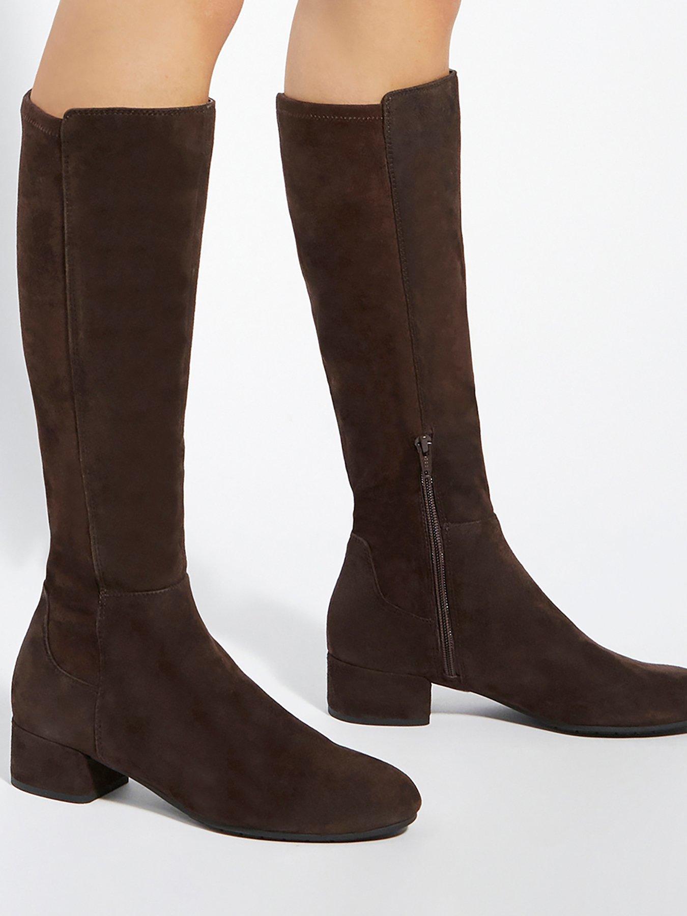 Image 5 of 6 of Dune London Tayla Knee High Boots - Brown