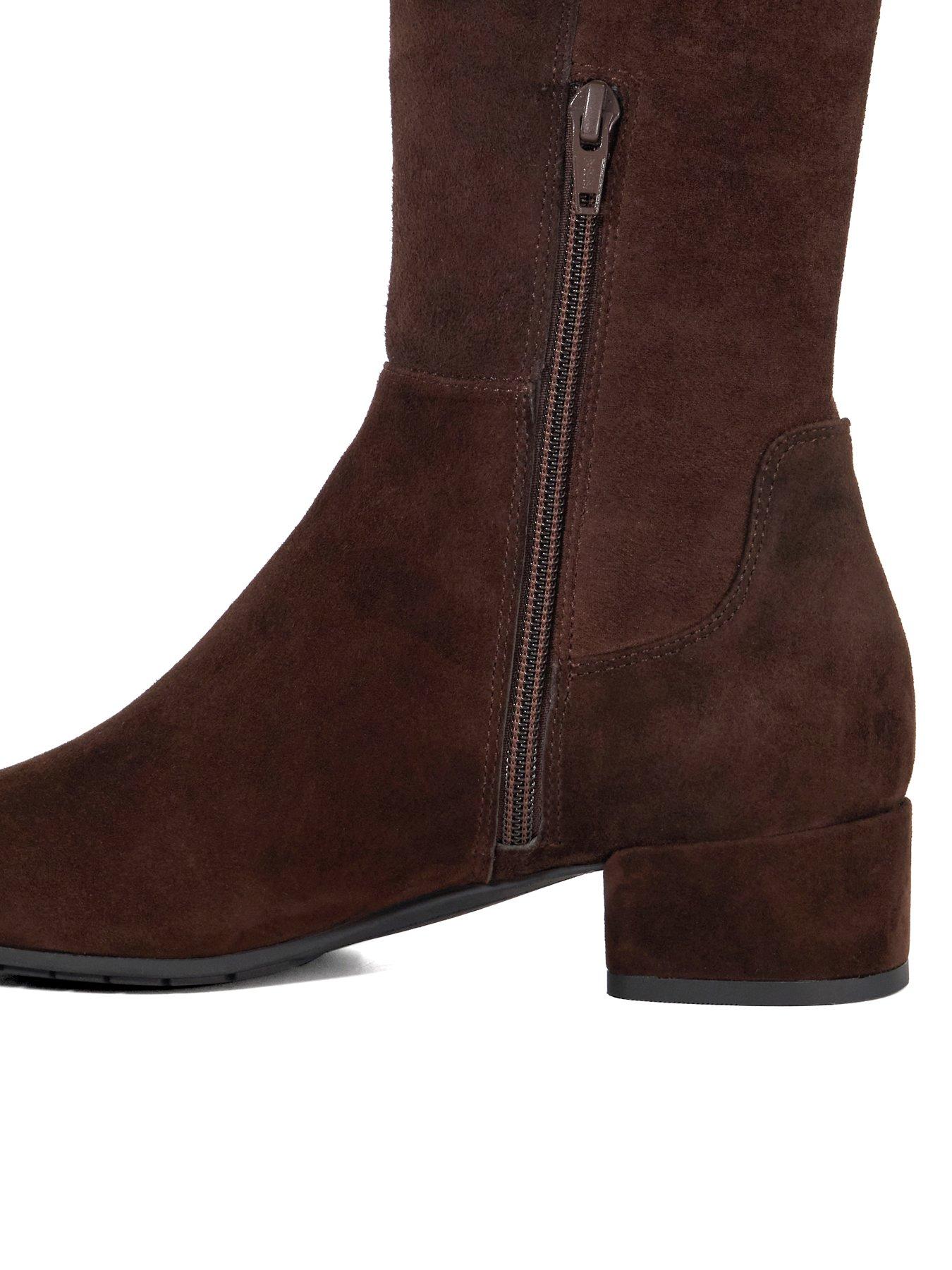 Image 6 of 6 of Dune London Tayla Knee High Boots - Brown