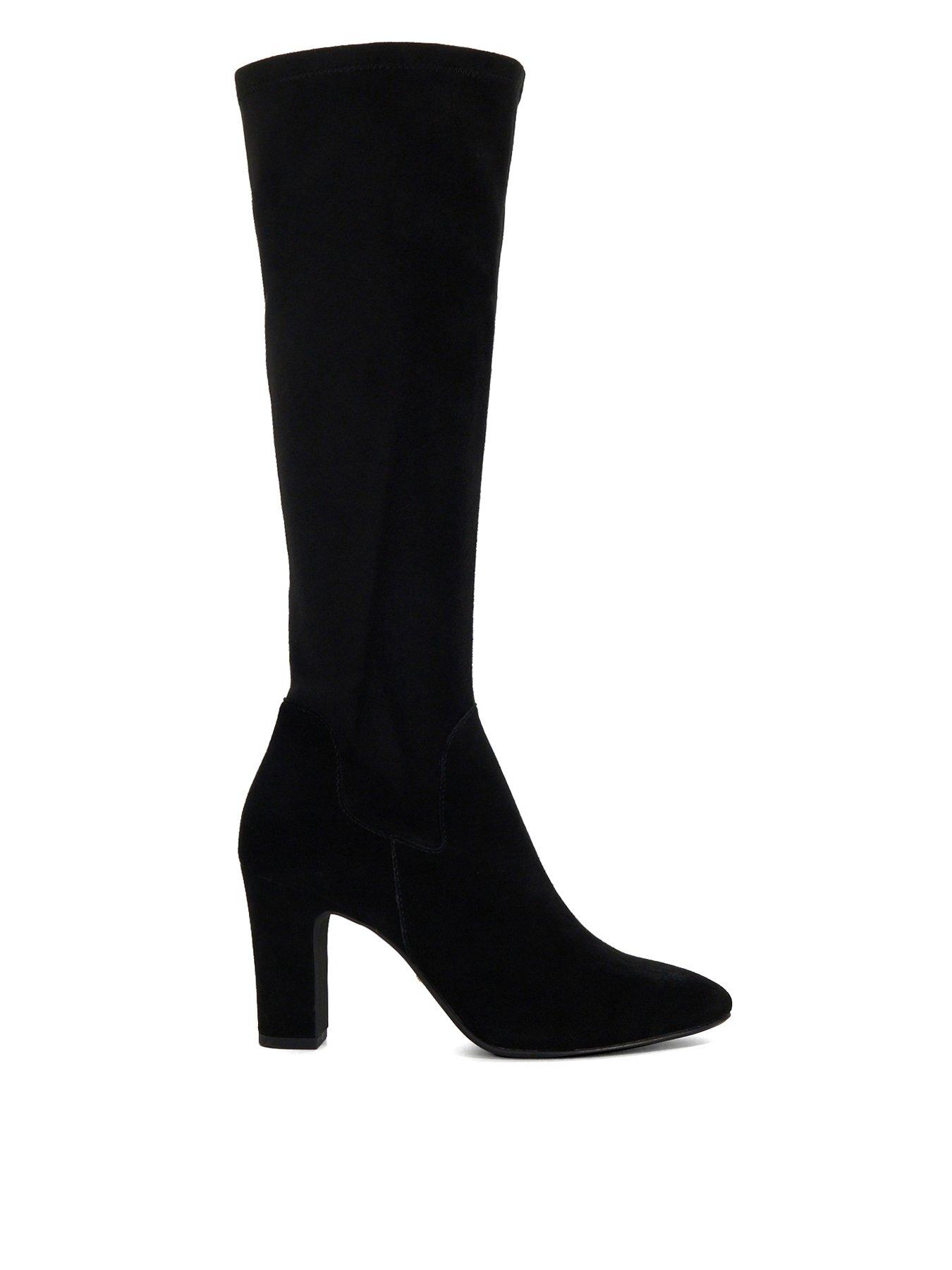 Dune London Simple Knee High Boots - Black