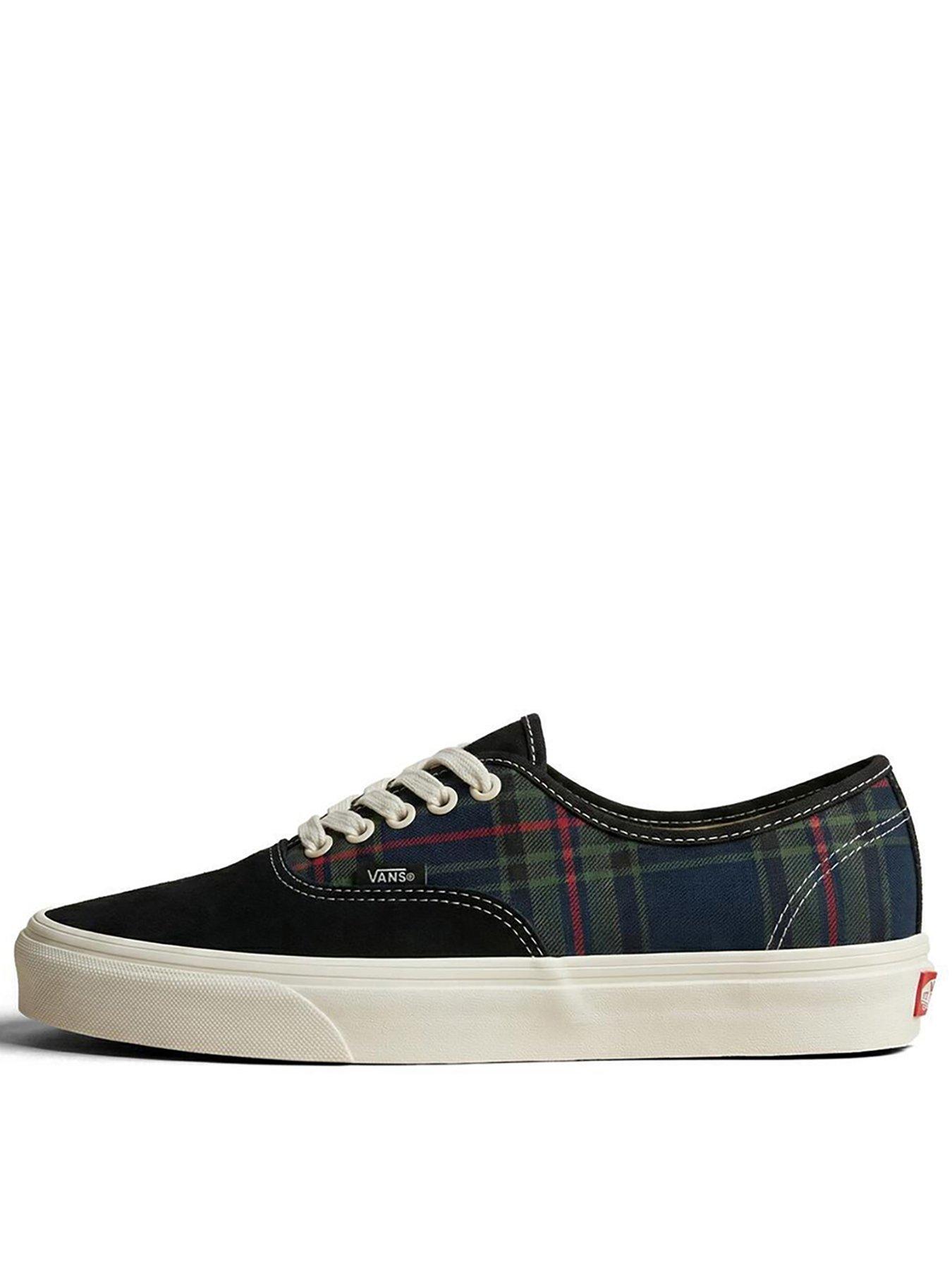Image 1 of 4 of Vans Unisex Vans Plaid Authentic Trainers - Black