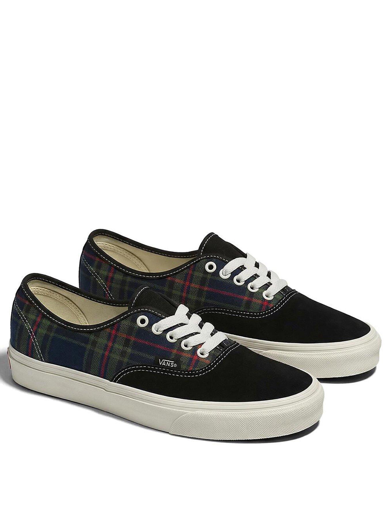 Image 2 of 4 of Vans Unisex Vans Plaid Authentic Trainers - Black