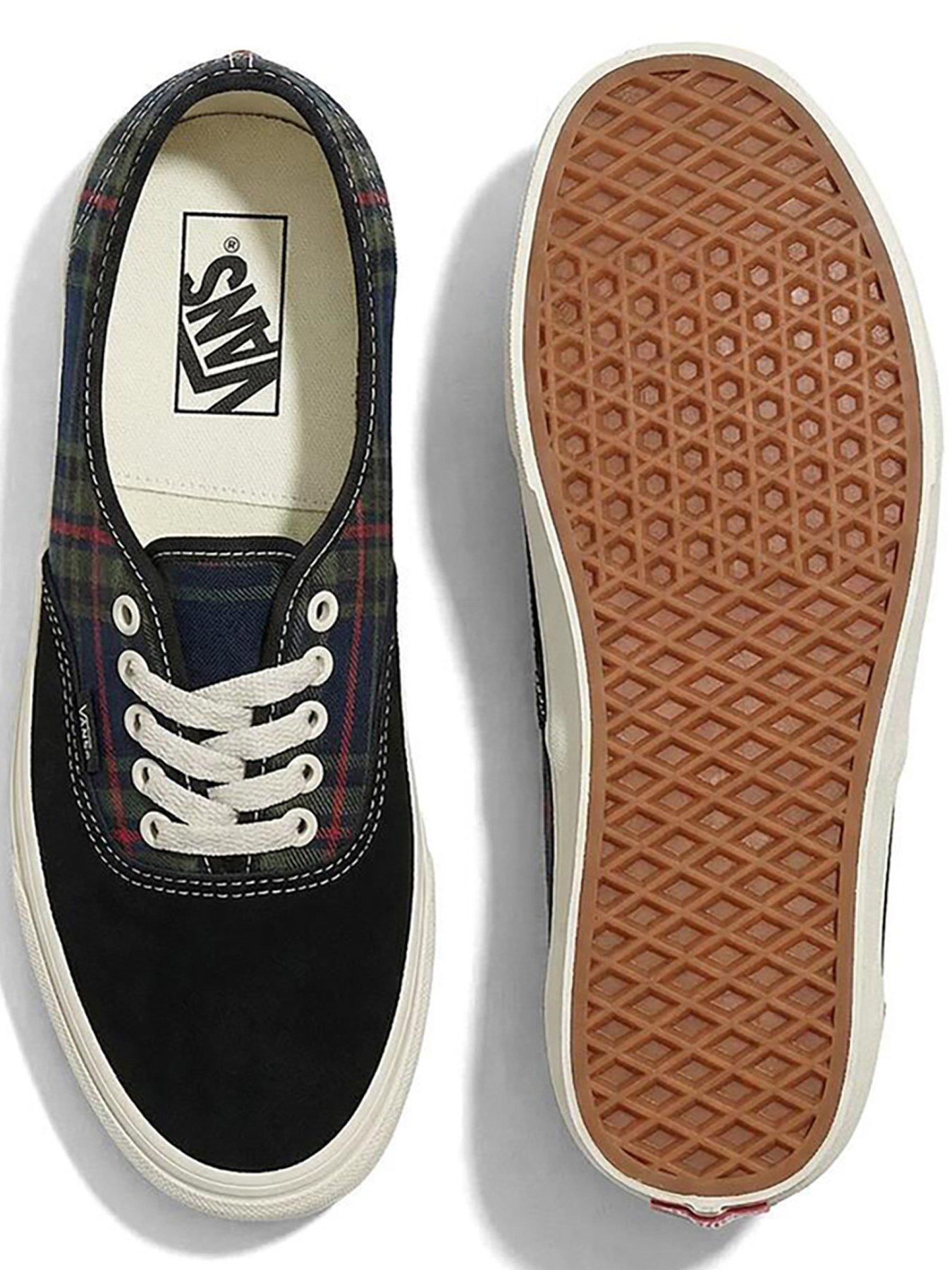 Image 4 of 4 of Vans Unisex Vans Plaid Authentic Trainers - Black