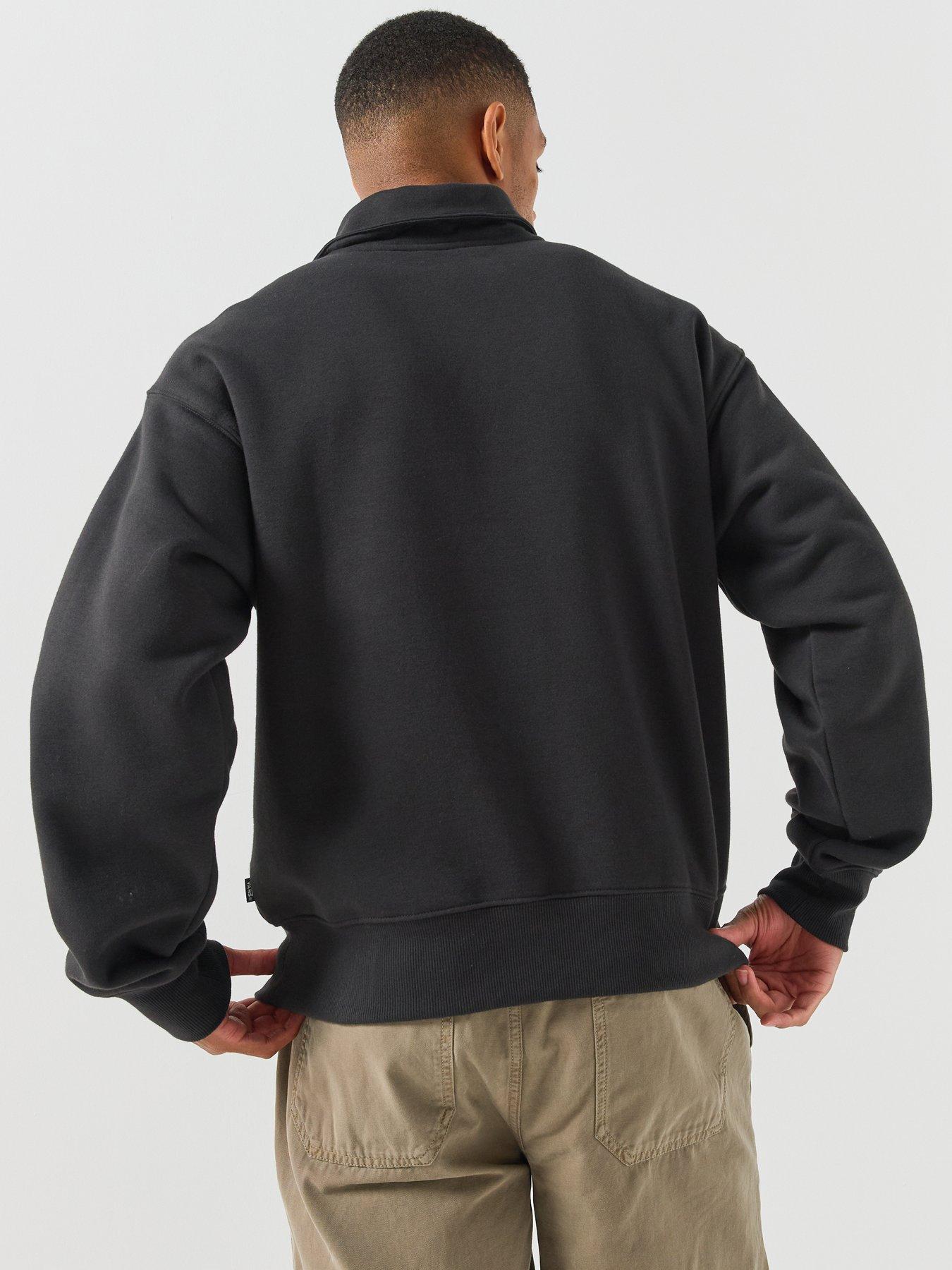 Image 2 of 6 of Vans Mens Polo Fleece Pullover - Black
