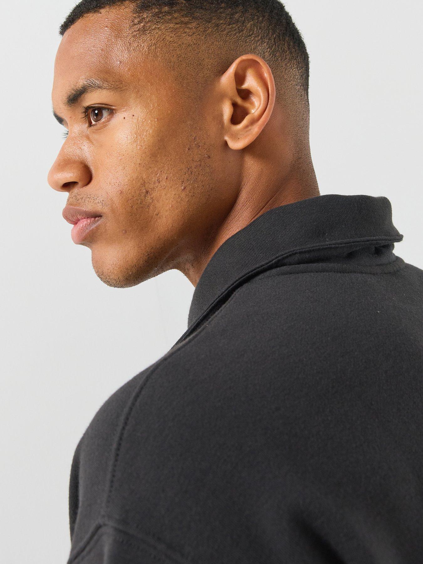 Image 5 of 6 of Vans Mens Polo Fleece Pullover - Black
