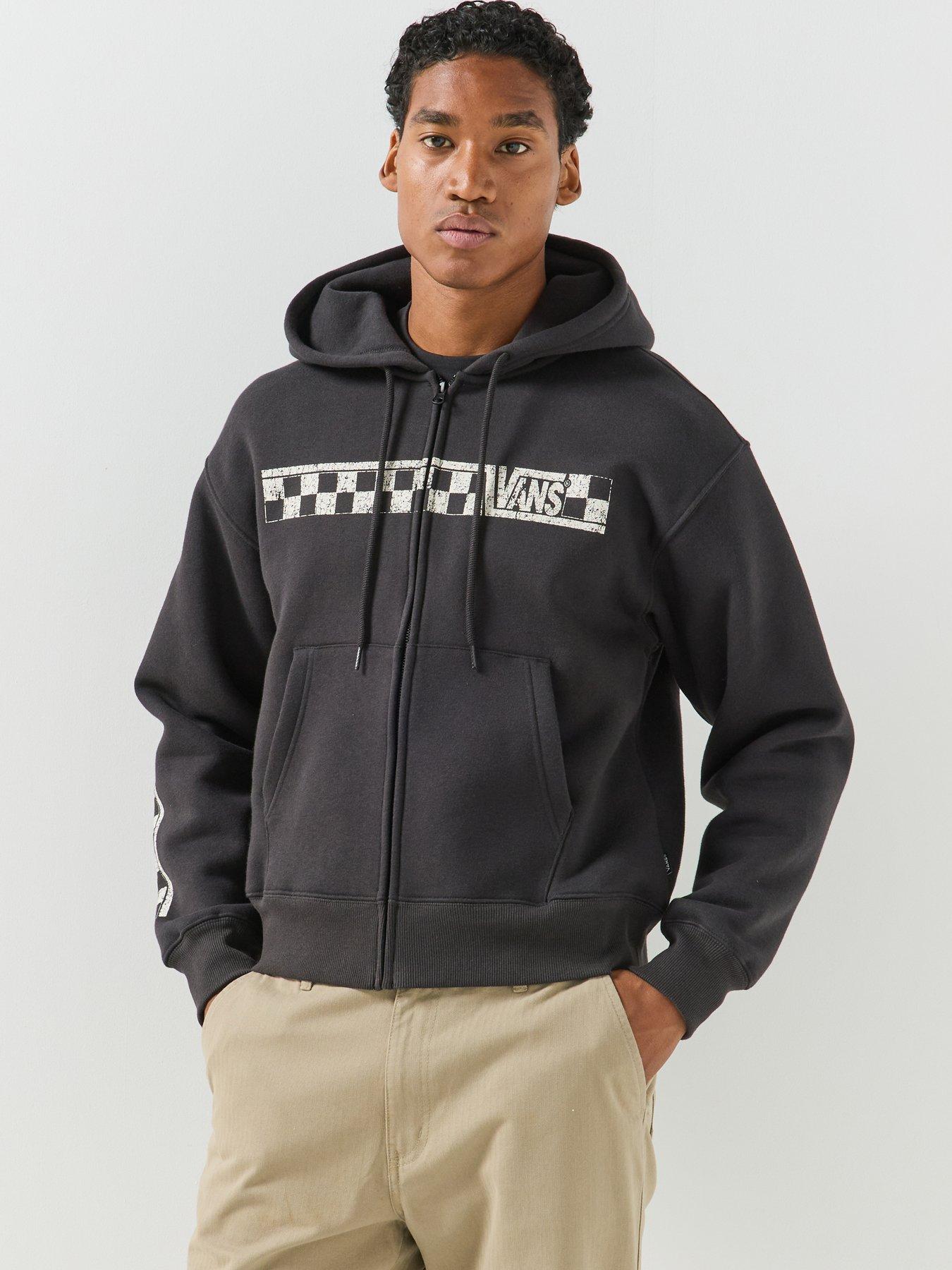 Image 1 of 6 of Vans Mens Racing Full Zip Hoodie - Black