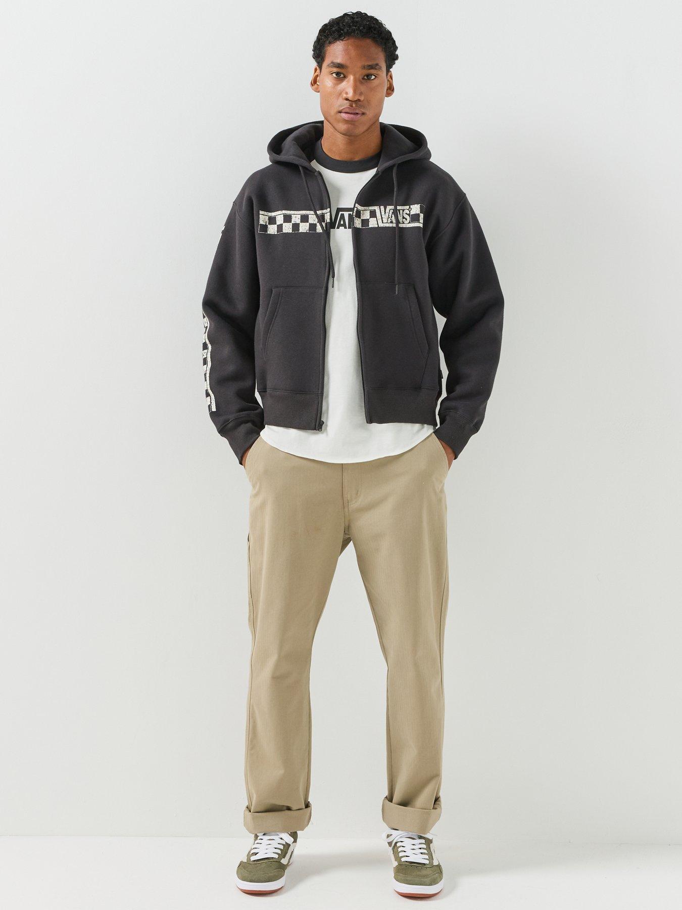 Image 3 of 6 of Vans Mens Racing Full Zip Hoodie - Black