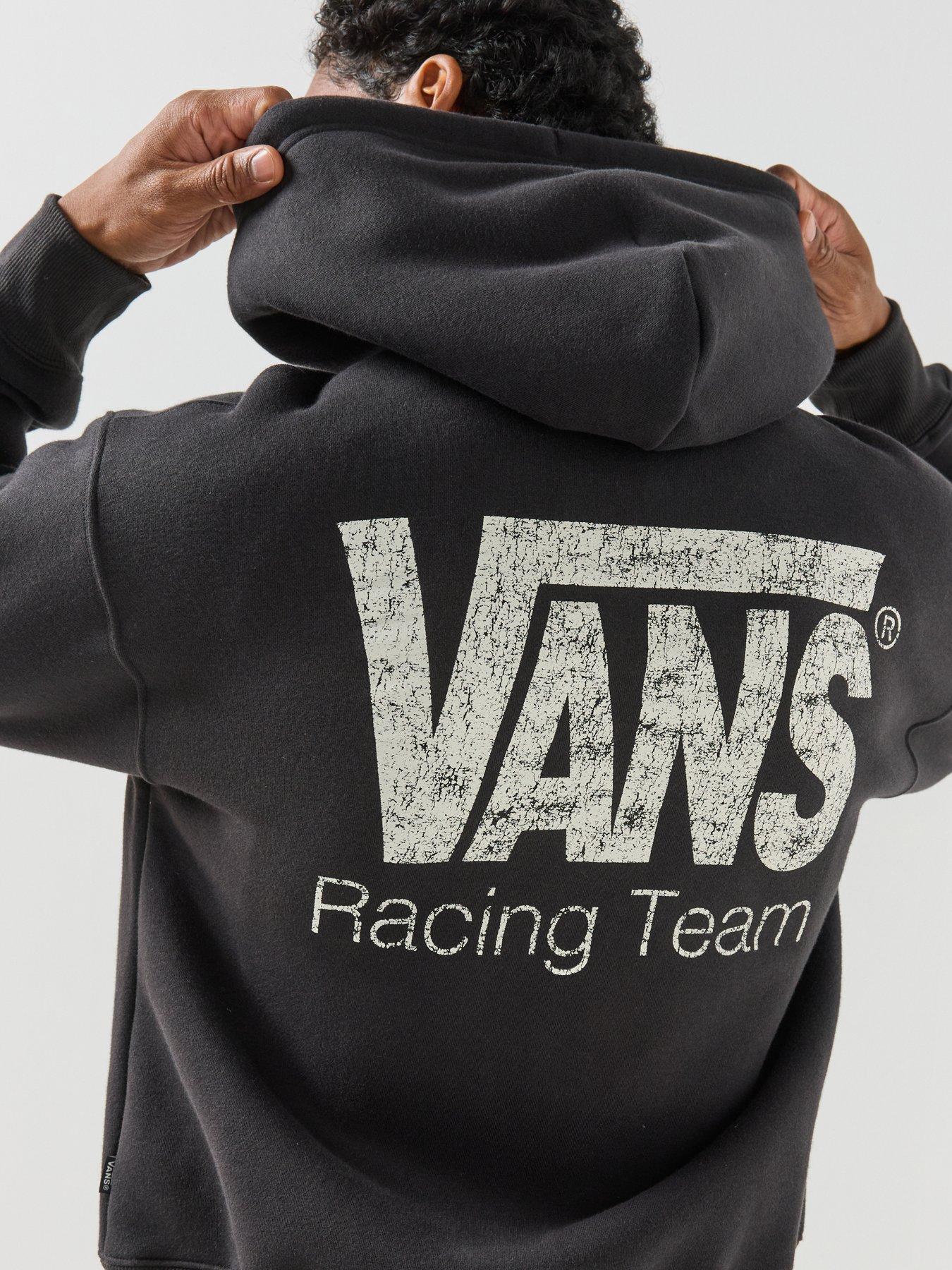Image 6 of 6 of Vans Mens Racing Full Zip Hoodie - Black