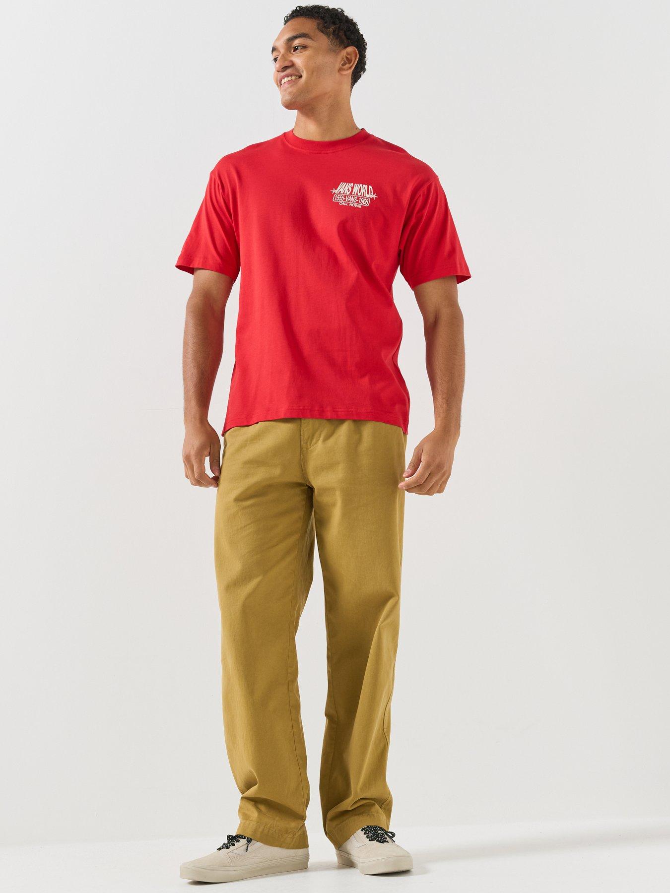 Image 3 of 5 of Vans Mens Vans World Tee - Racing Red