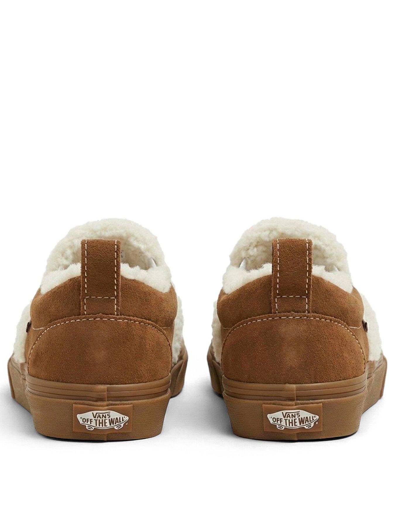 Image 3 of 4 of Vans Infants Sherpa Slip-On Shoes - Tan