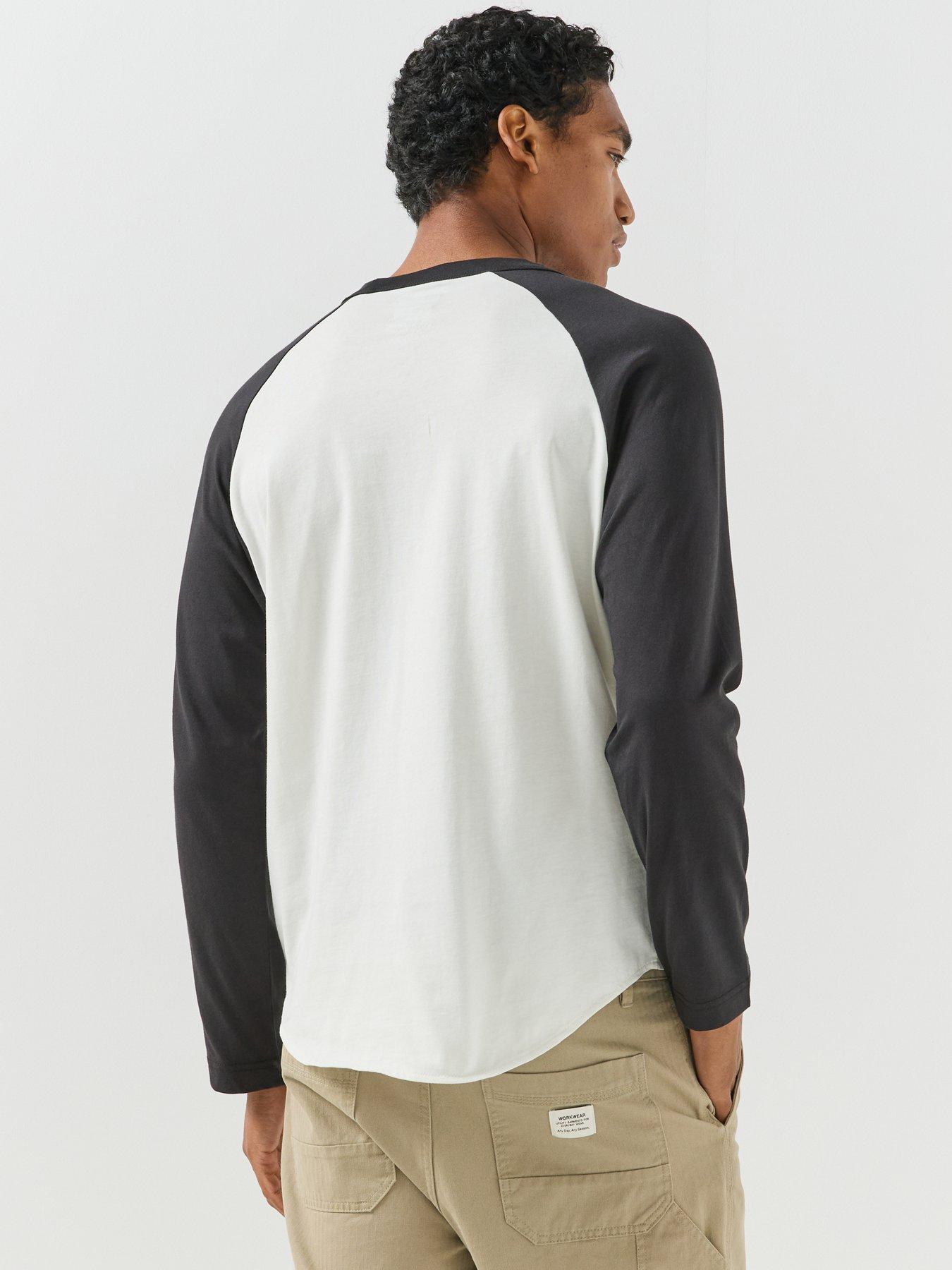 Image 2 of 6 of Vans Mens Core Raglan Ls Tee - Black