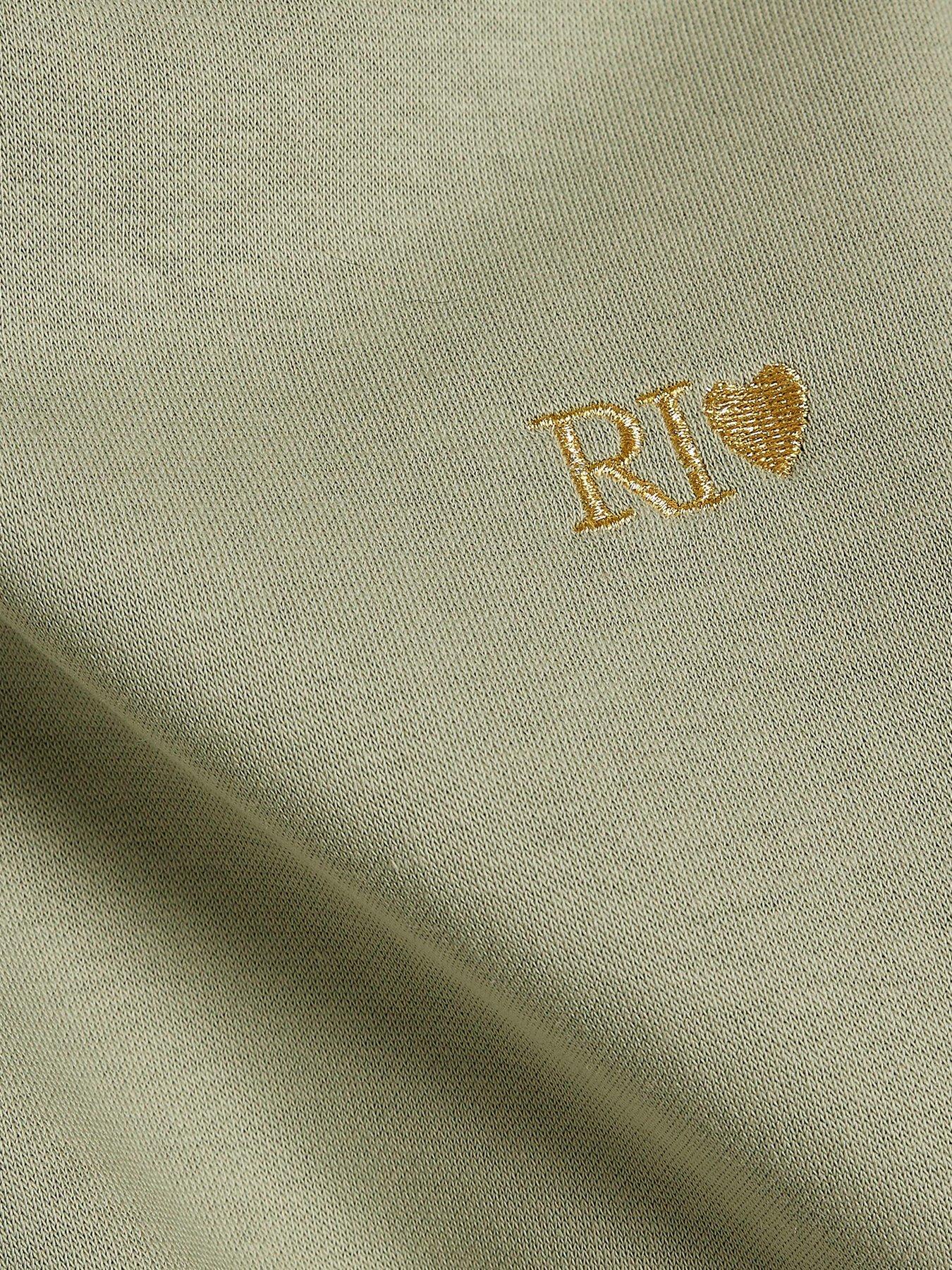 Image 4 of 5 of River Island Girls RI Split Back Sweatshirt Set - Khaki