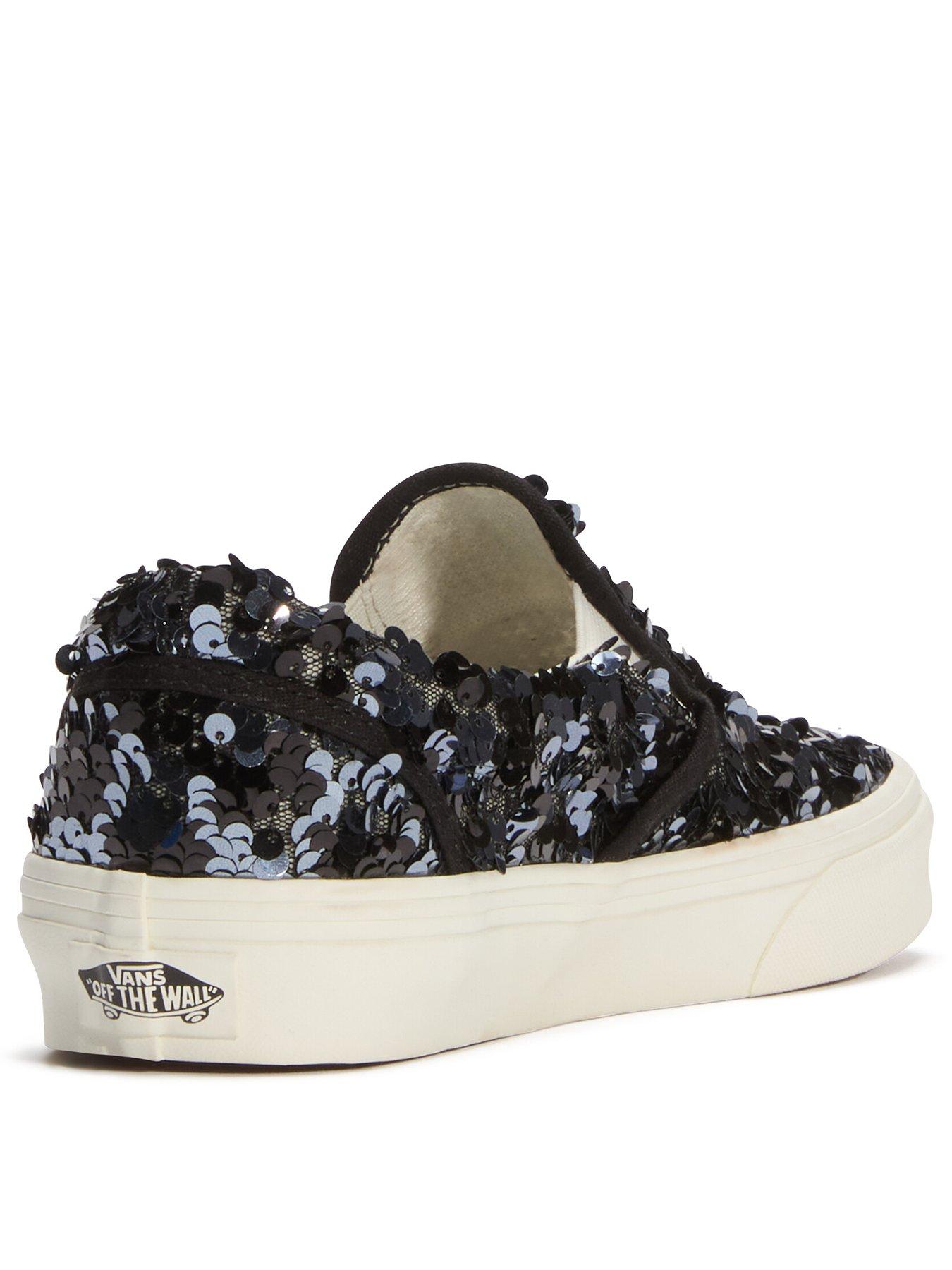 Image 3 of 3 of Vans Womens Sequins Slip-On - Black