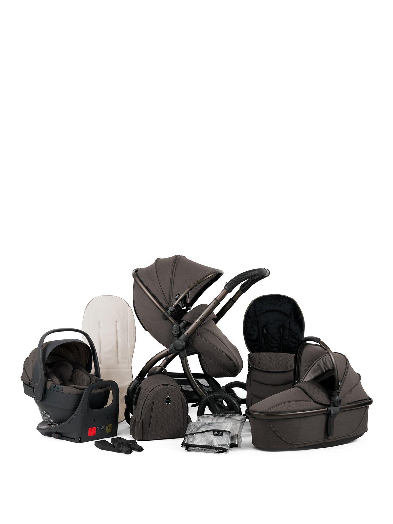 Egg egg3 Luxury Bundle with 360 egg shell Car Seat  &  base - Chocolate Velvet