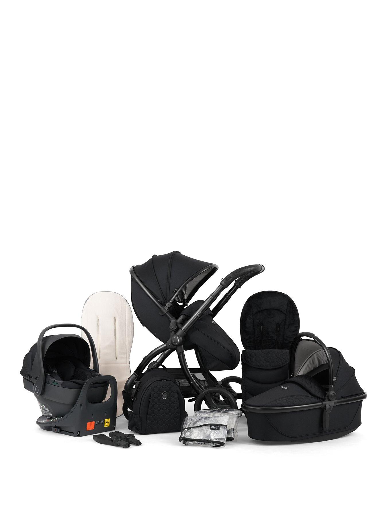 Egg egg3 Luxury Bundle with 360 egg shell Car Seat & base - Panther