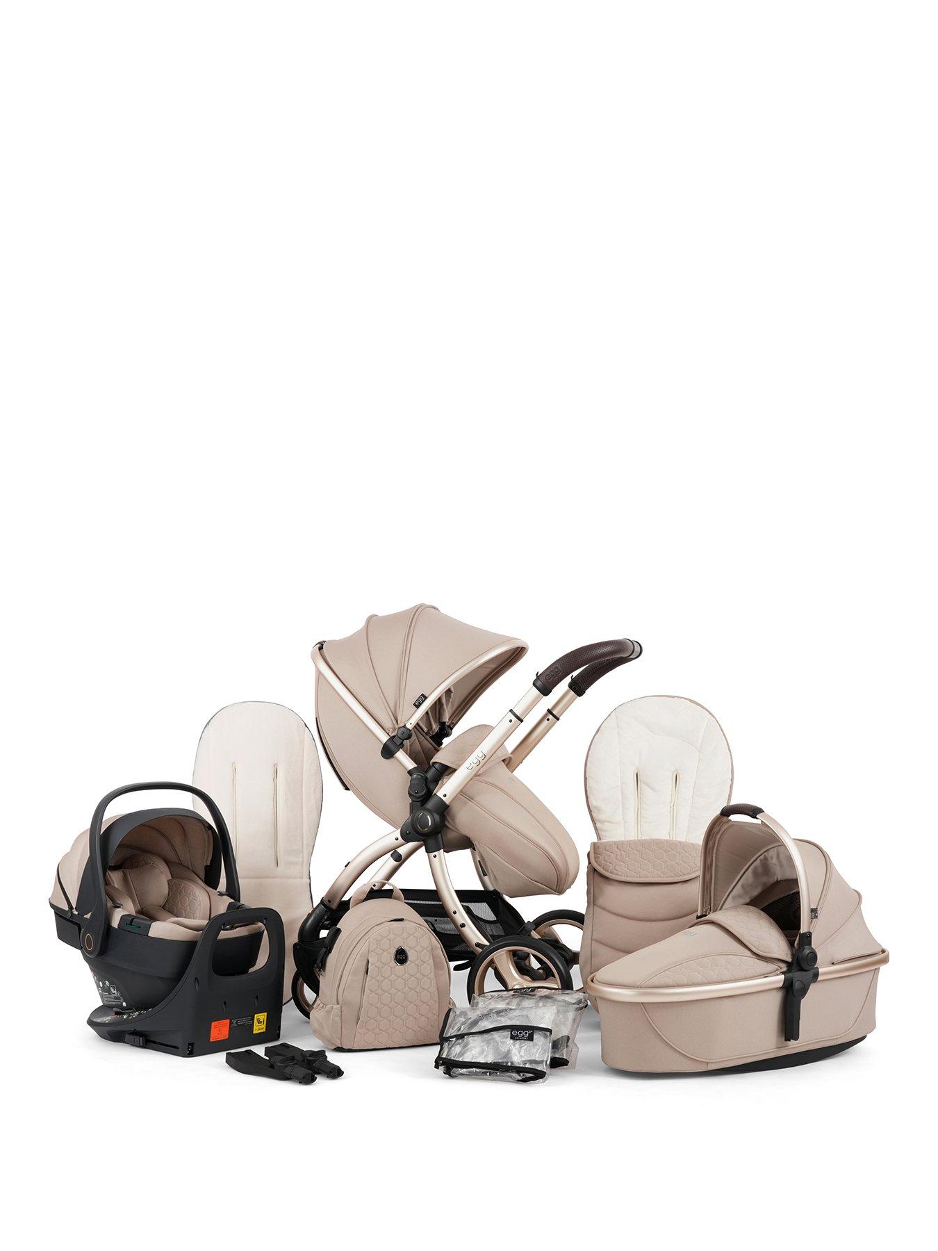 Egg egg3 Luxury Bundle with 360 egg shell Car Seat  &  base - Feather