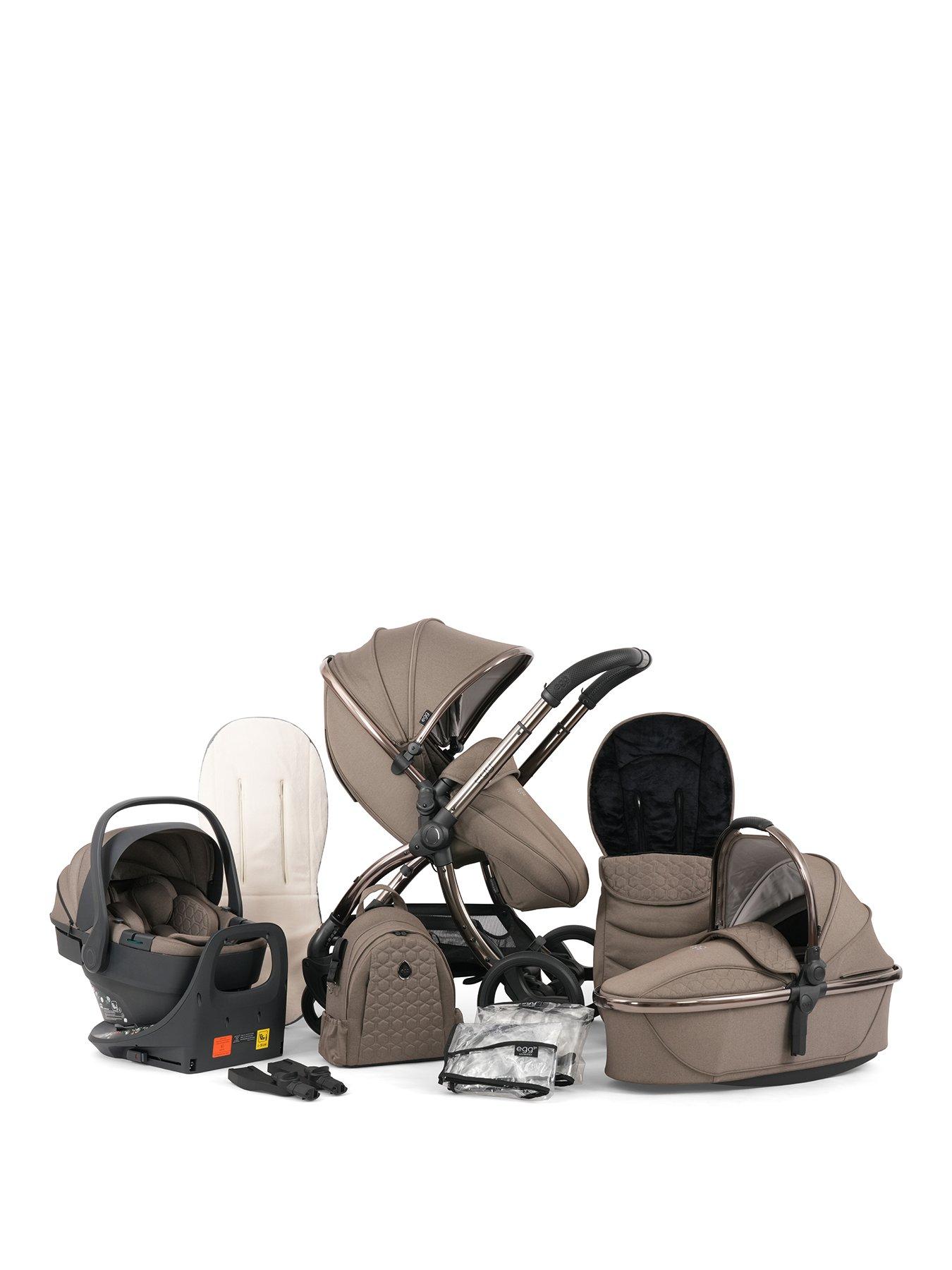 Image 1 of 6 of Egg egg3 Luxury Bundle with 360 egg shell Car Seat &amp; base - Mink
