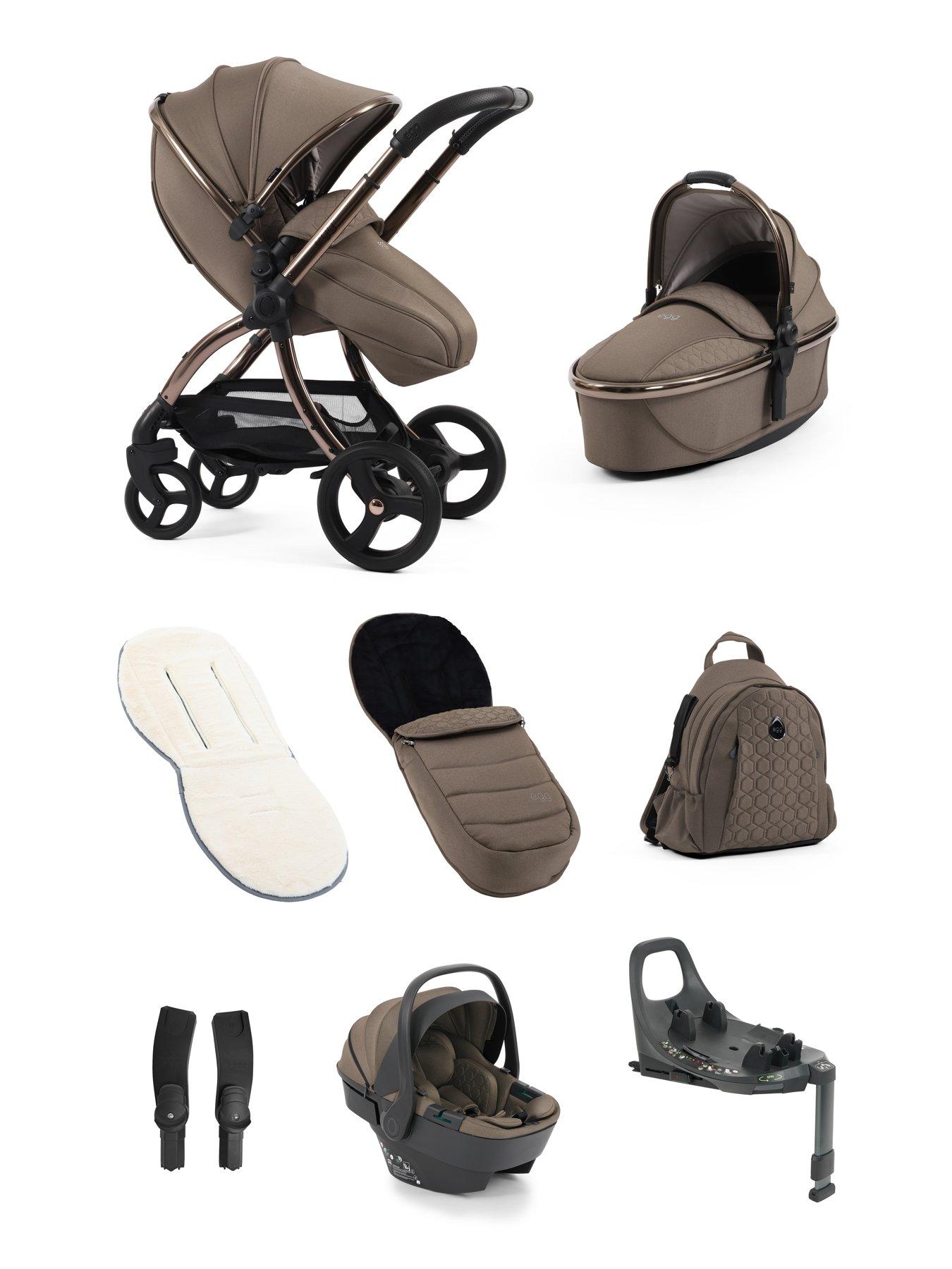 Image 2 of 6 of Egg egg3 Luxury Bundle with 360 egg shell Car Seat &amp; base - Mink