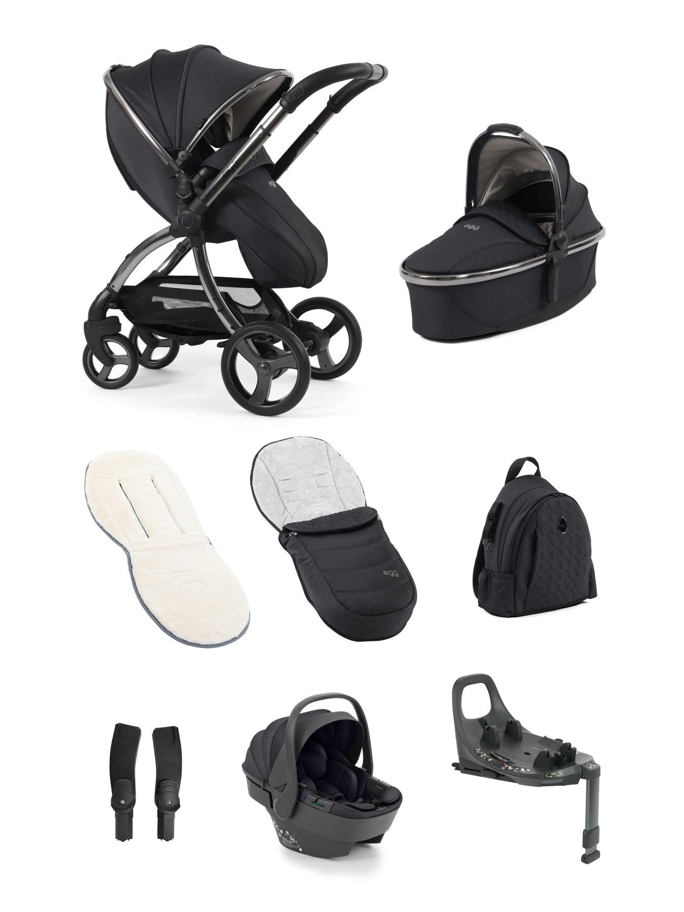 Image 6 of 6 of Egg egg3 Luxury Bundle with 360 egg shell Car Seat &amp; base - Carbonite