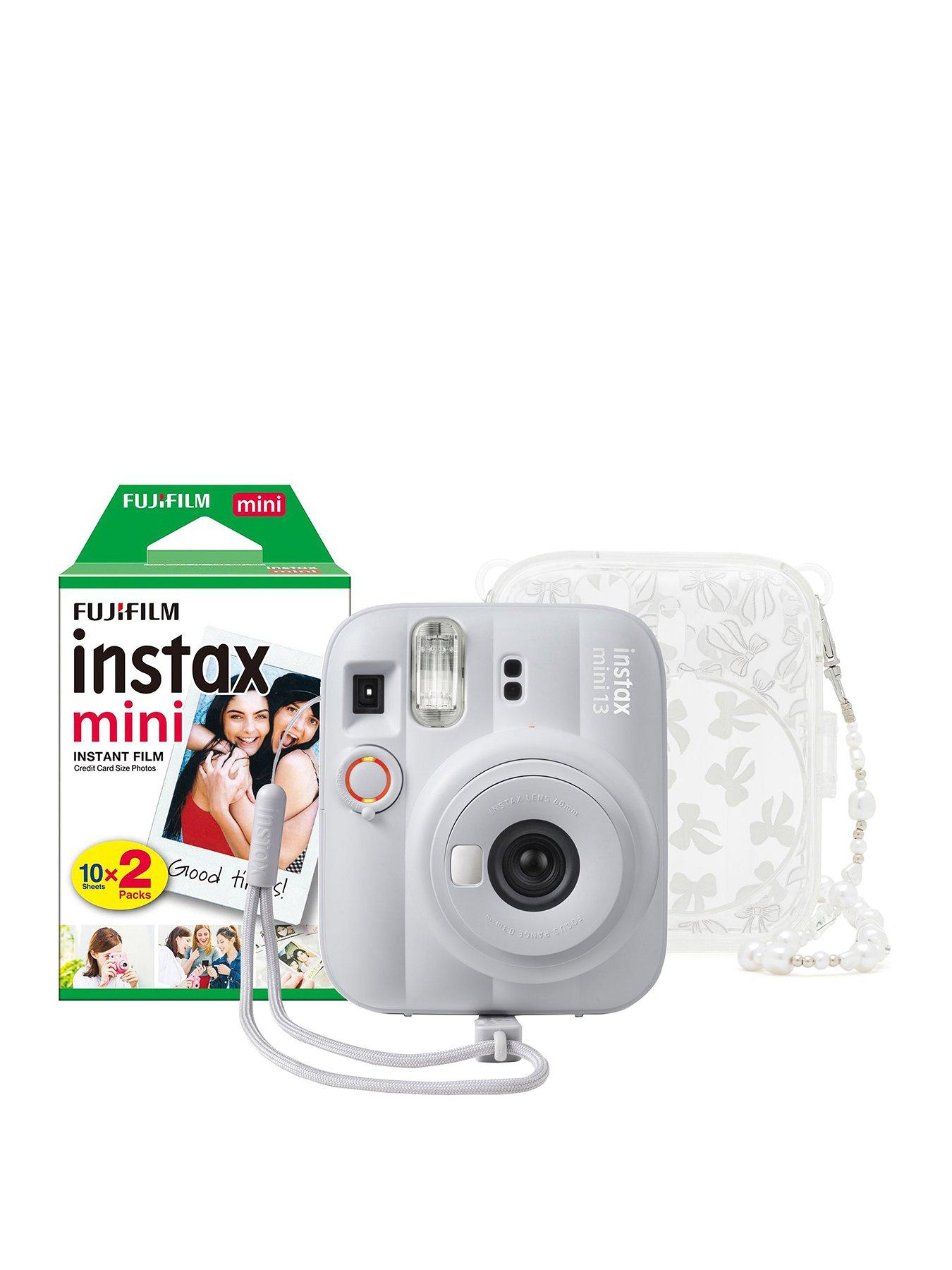 Fujifilm Instax Fujifilm Instax Mini 13 Camera inc Skinny Dip Case  &  20 Shot Film - Clay White