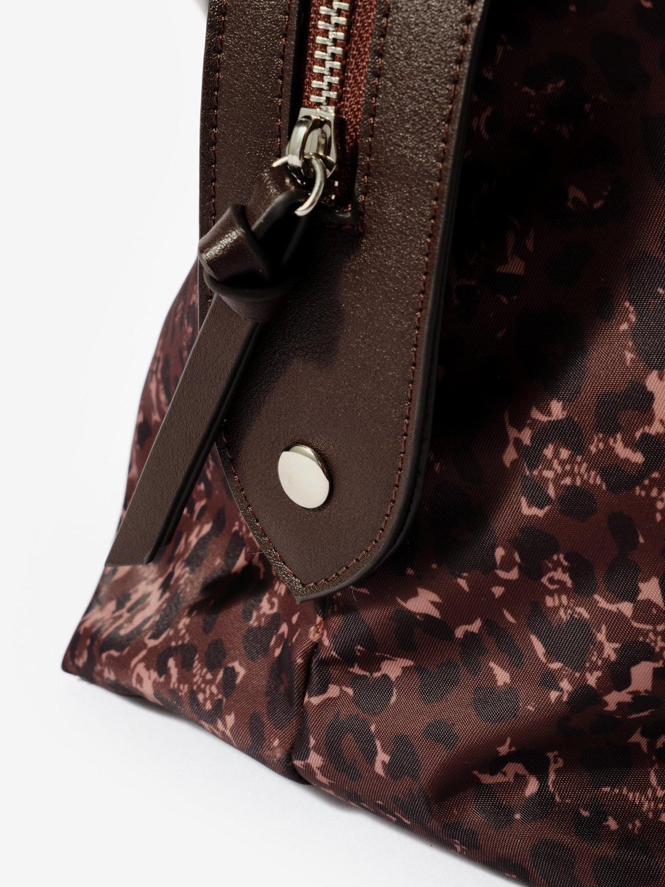 Image 4 of 4 of Mint Velvet Gina Leopard Weekender Bag - Brown
