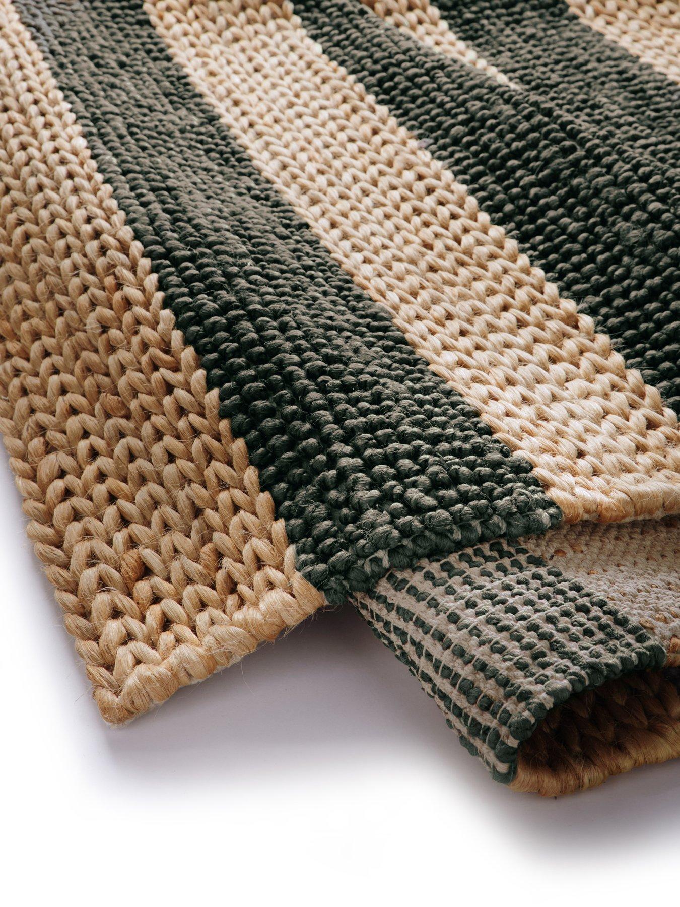 Image 3 of 5 of The Very Collection Bondi Jute Stripe Rug