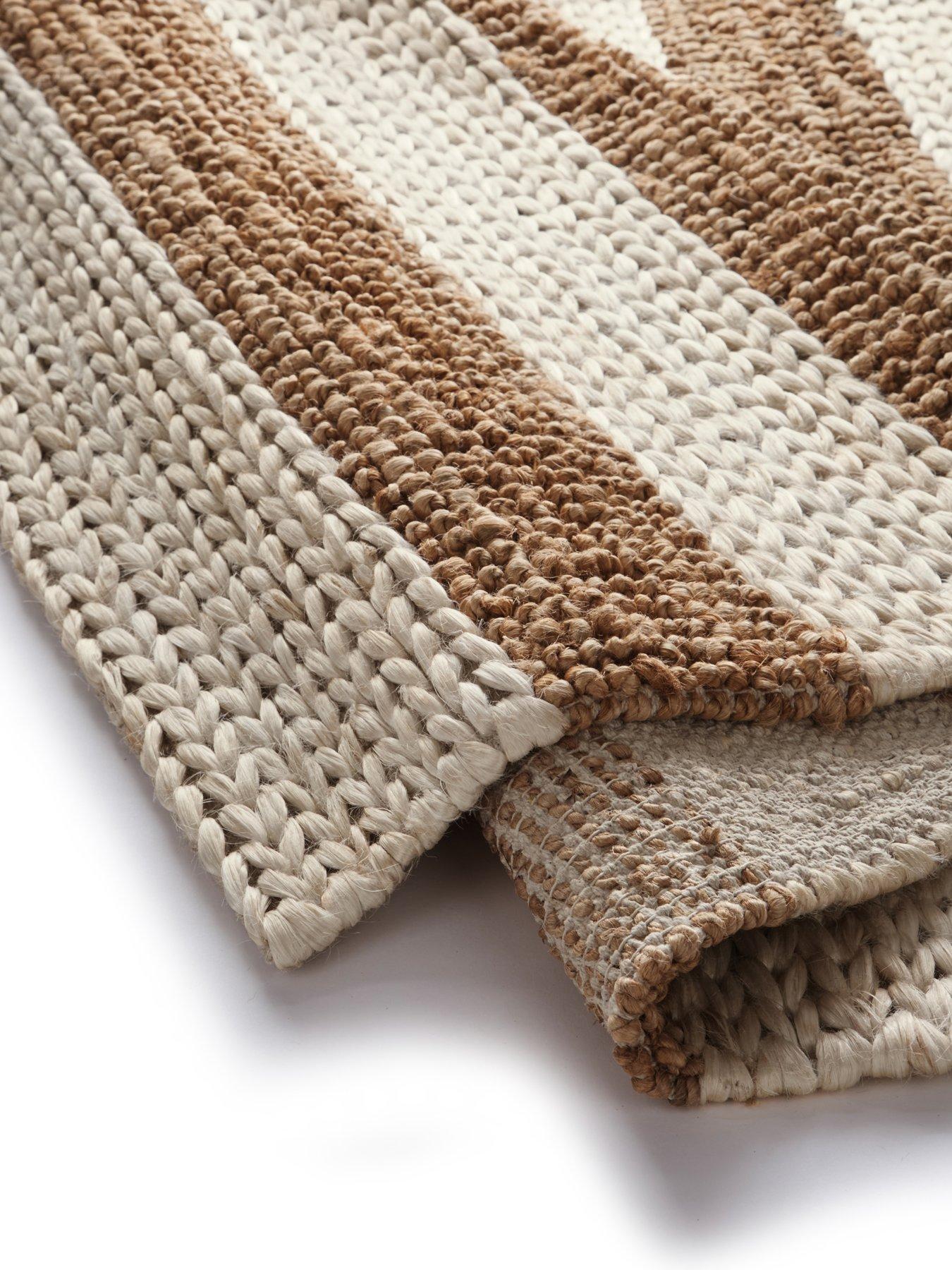 Image 3 of 5 of The Very Collection Bondi Jute Stripe Rug