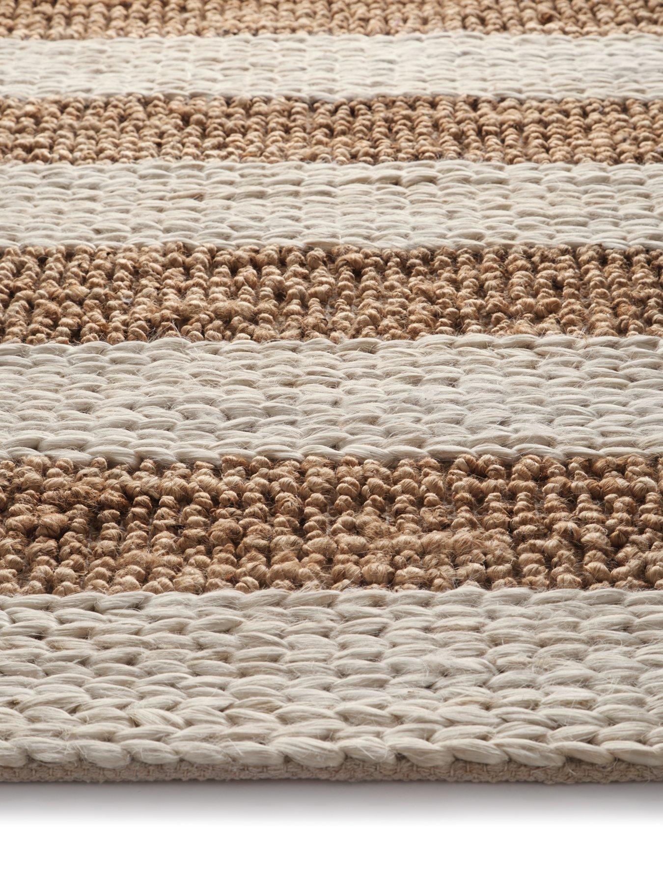 Image 5 of 5 of The Very Collection Bondi Jute Stripe Rug