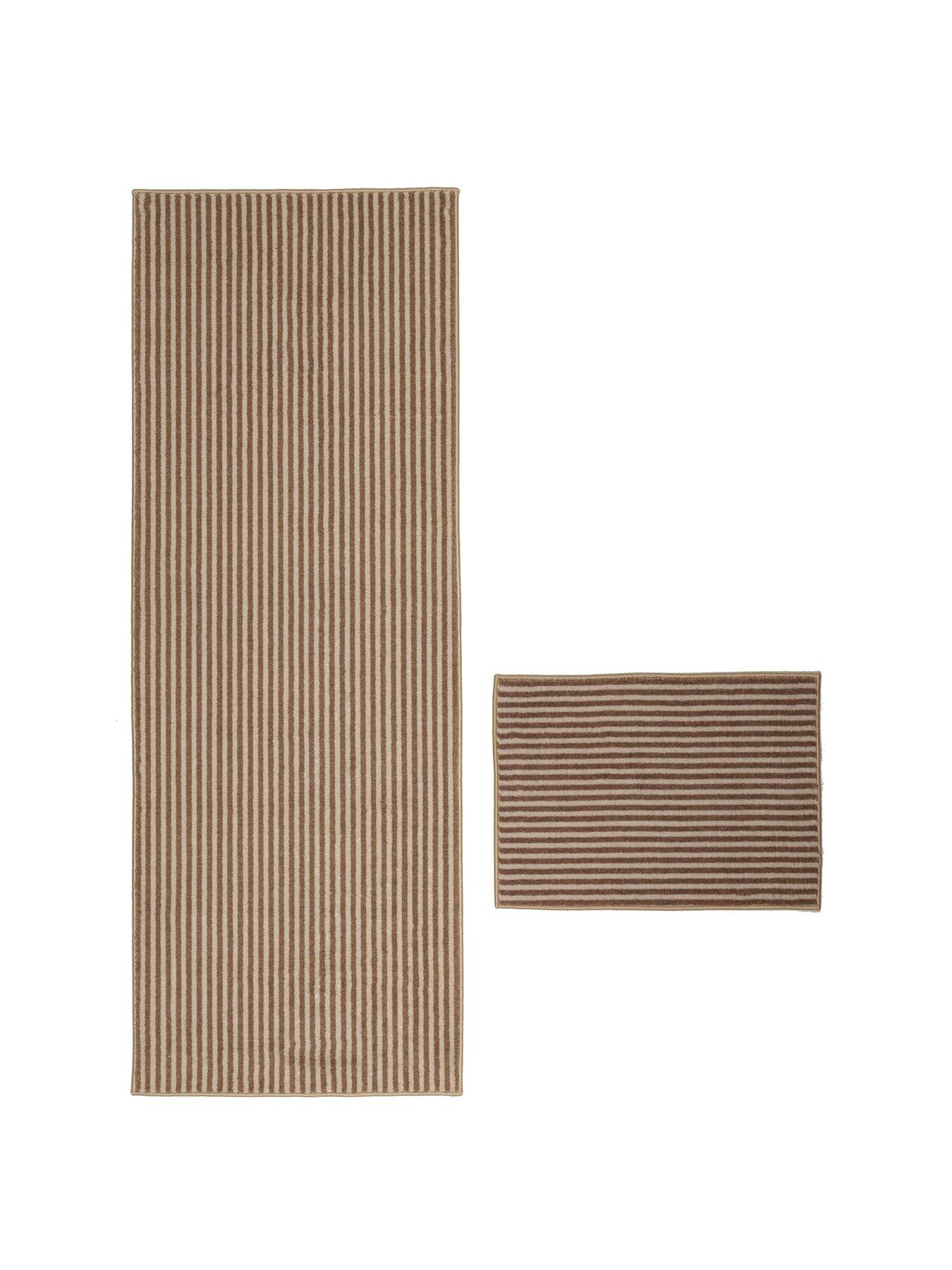 Image 2 of 4 of The Very Collection Deco Stripe Runner And Dooor Mat Set