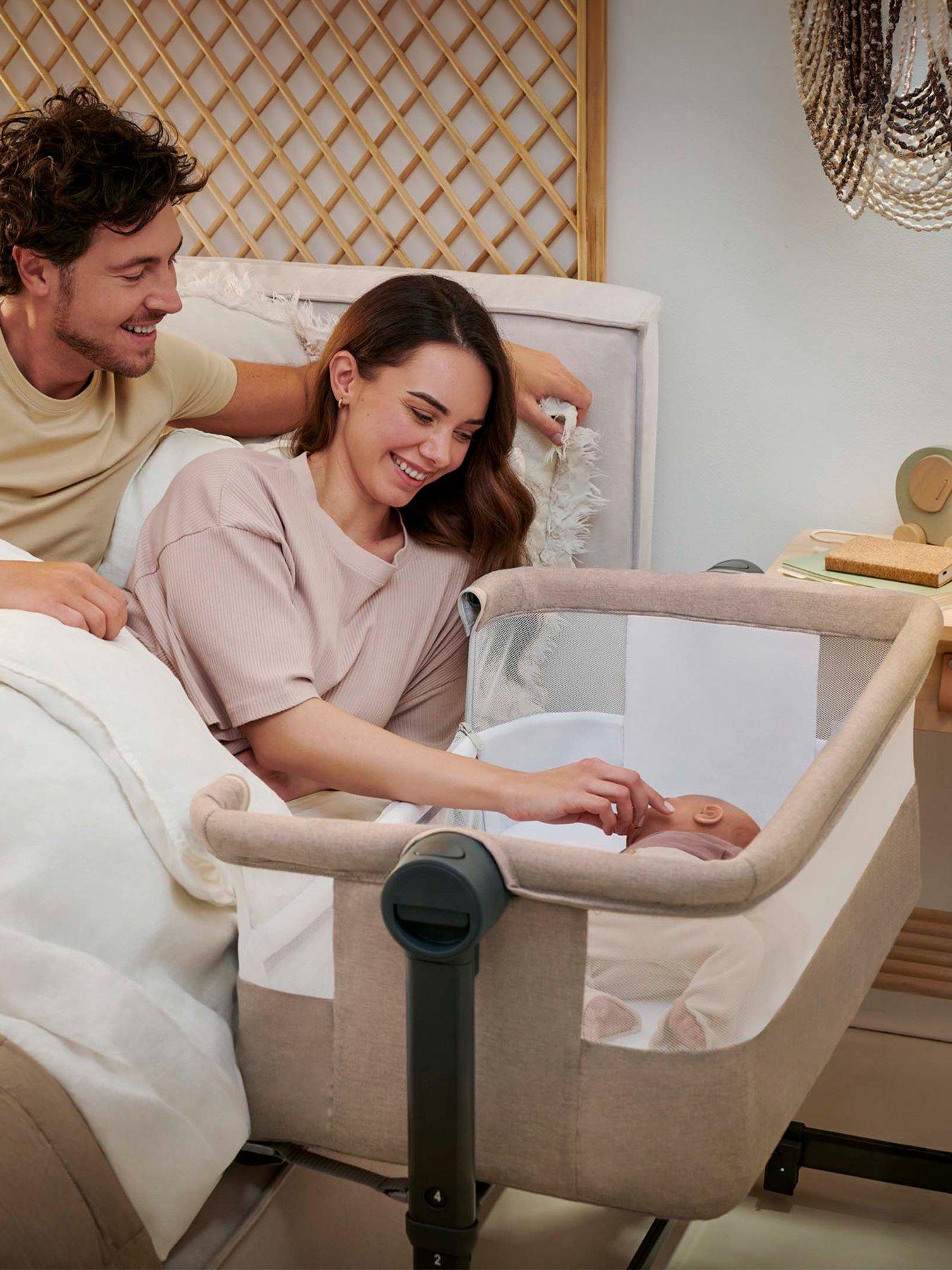 Kinderkraft NESTEE UP 2 bedside crib (co-sleeper) light beige