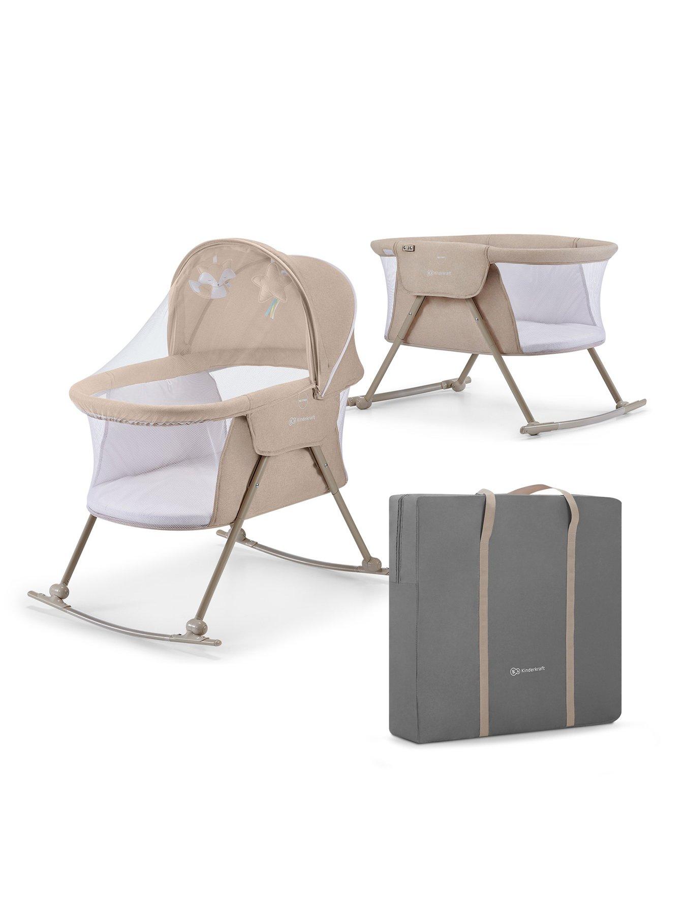 Kinderkraft Lovi Baby Cot/Cradle- Beige