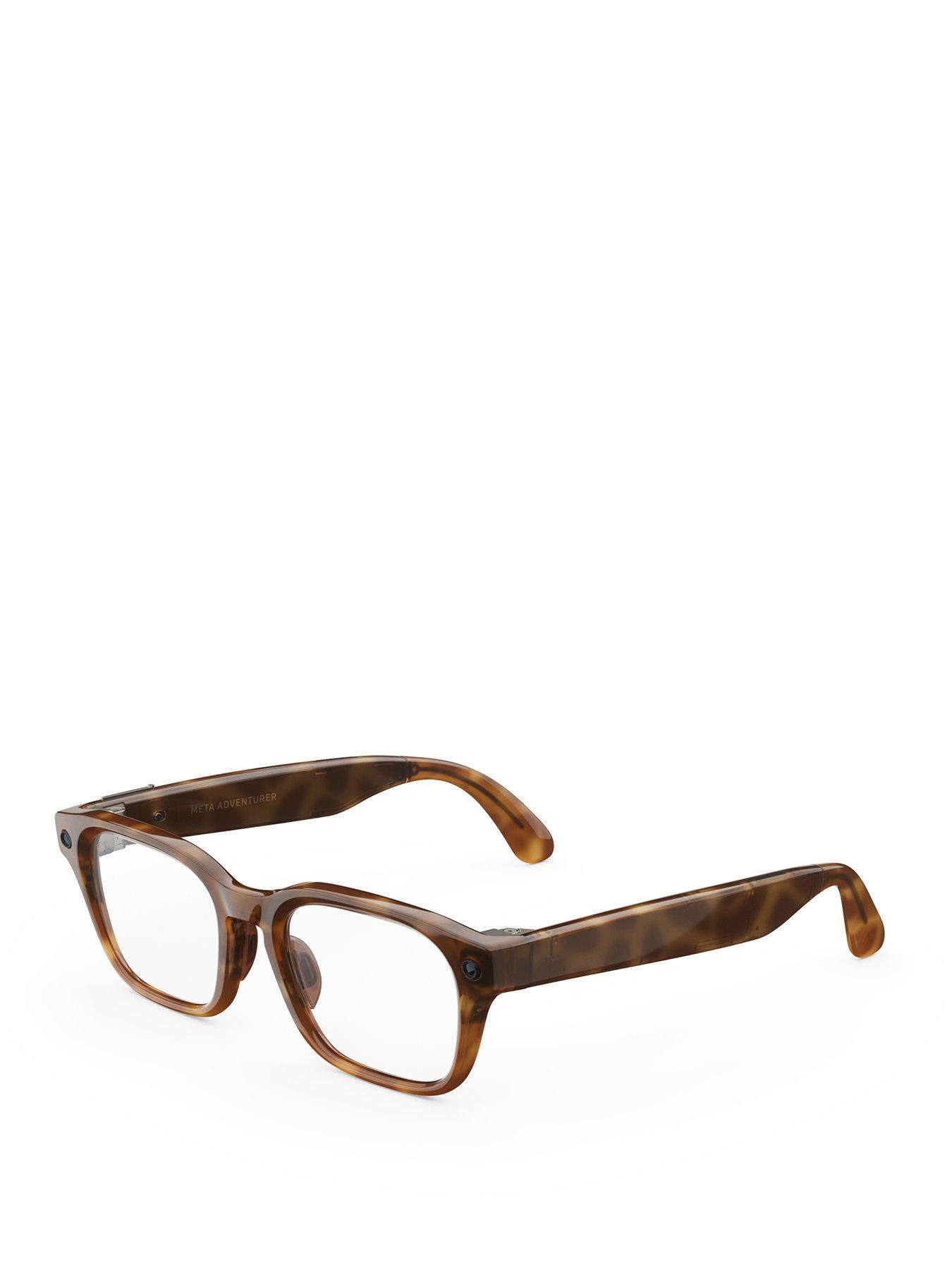Meta Glasses Adventurer Classic Tortoise, Clear Lenses