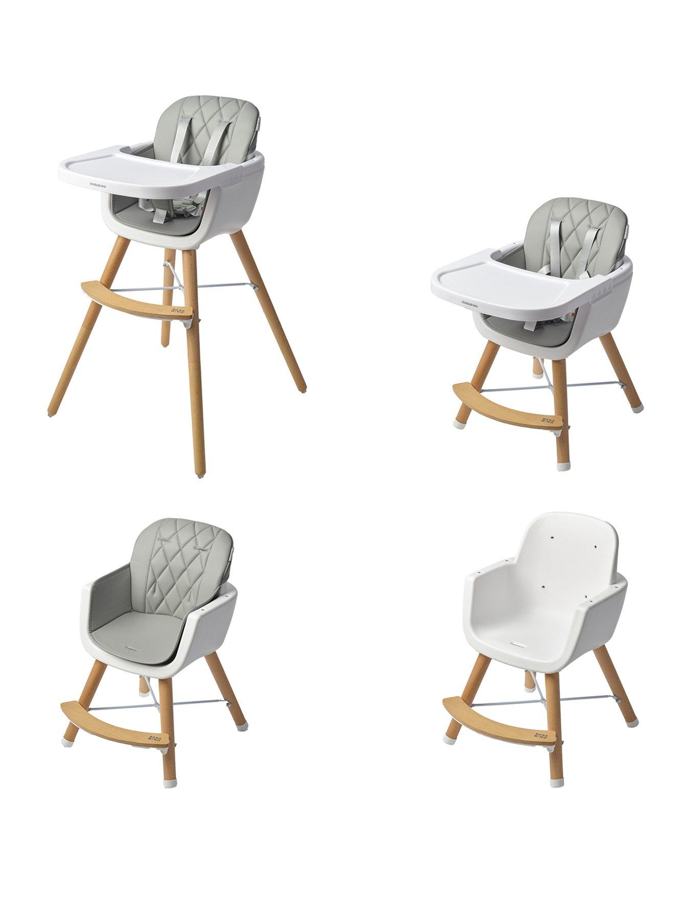 Image 2 of 8 of BabaBing! Bababing , Highchair , 4-in-1 Highchair & Toddler Chair , White/Grey