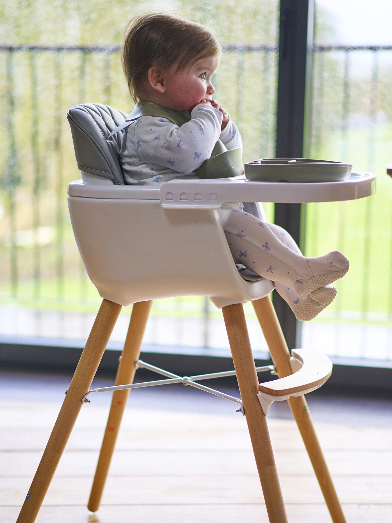Image 3 of 8 of BabaBing! Bababing , Highchair , 4-in-1 Highchair & Toddler Chair , White/Grey