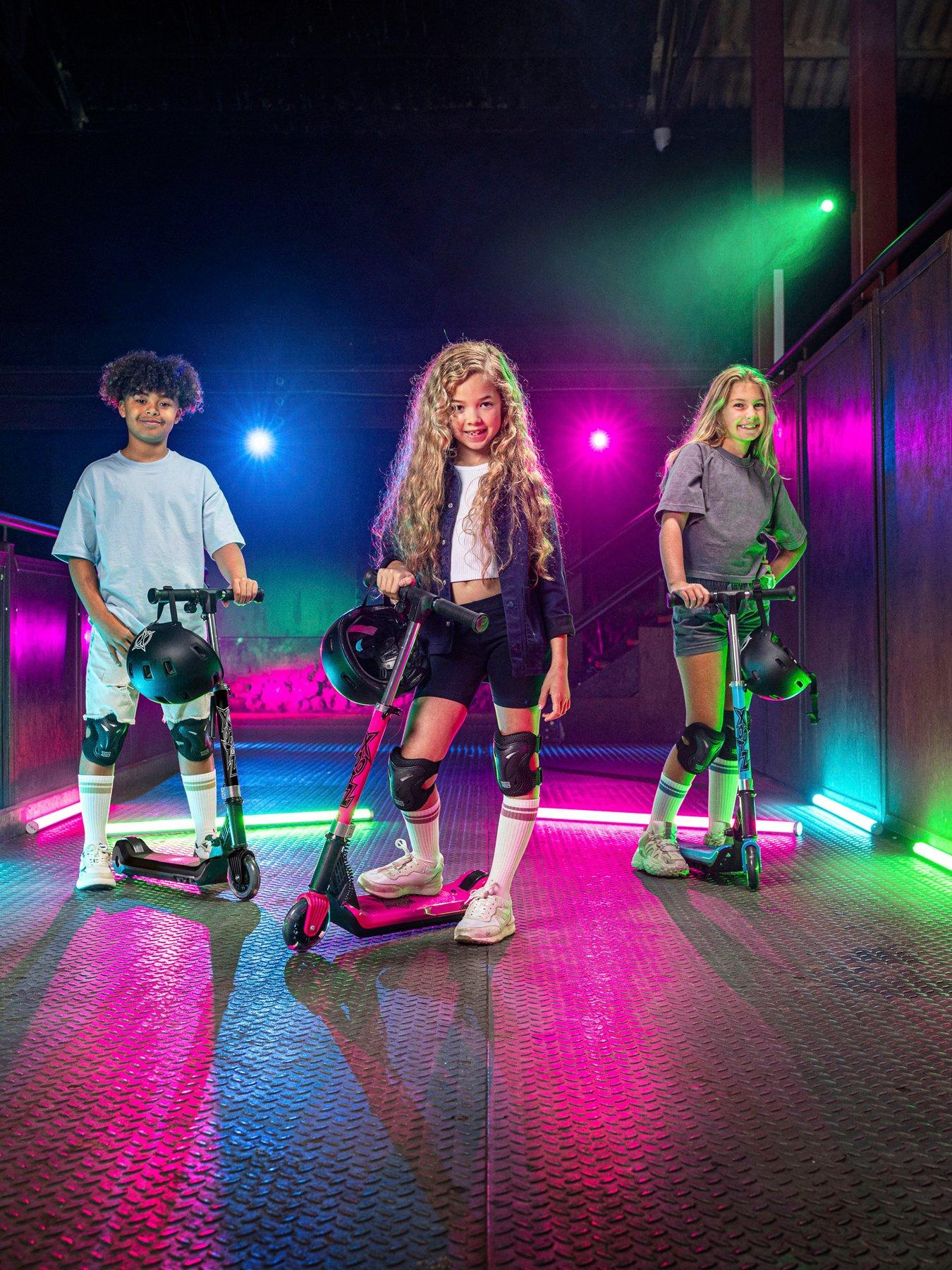 Image 5 of 7 of XOOTZ Elements Electric Folding Kids Scooter - Black